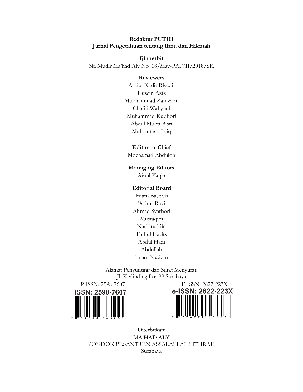 JURIS Ta arudh Mafsadatain dalam Tinjauan Tasawuf Pemikiran Abdul Wahab al Sya rani Tentang Mujahadat al Nafs