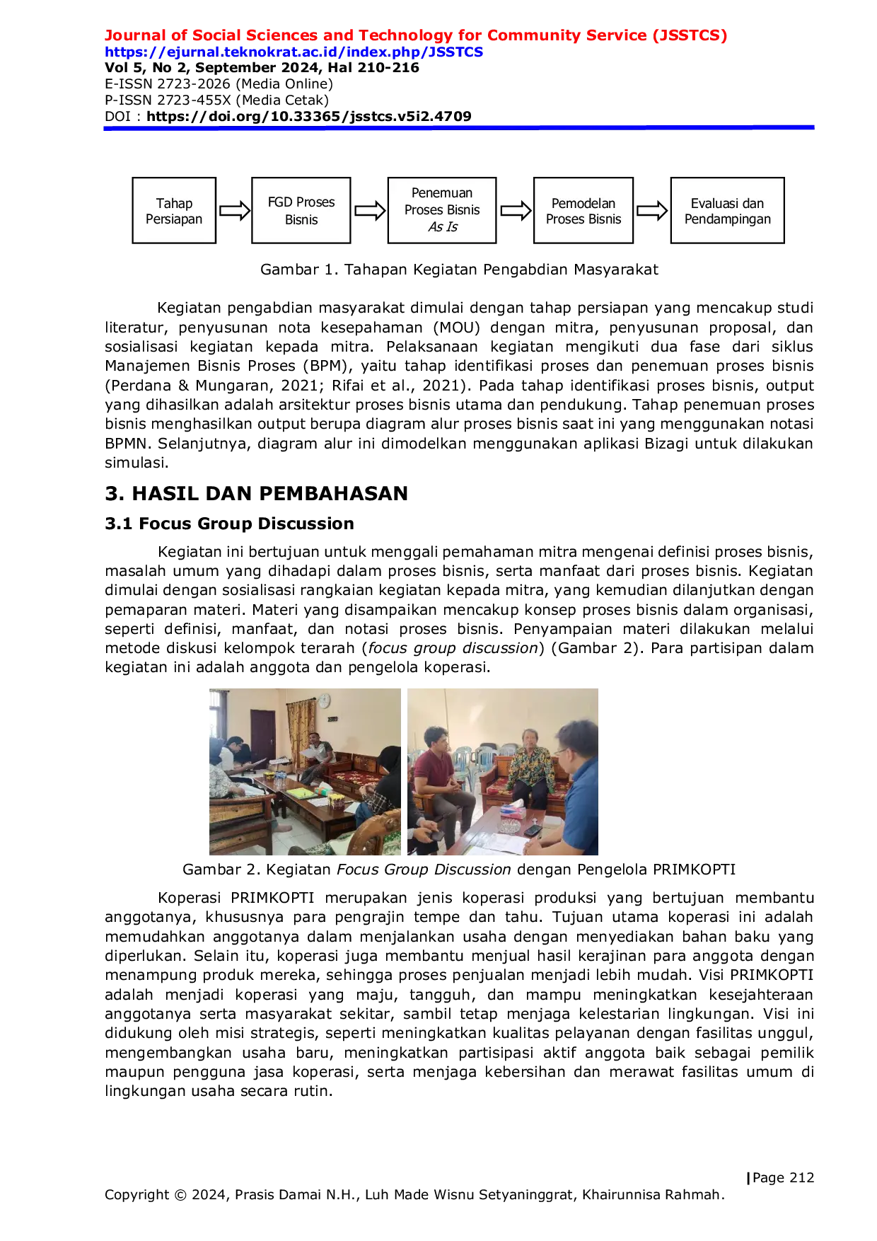 JURIS Pelatihan Bizagi untuk Pemodelan Proses Bisnis Primer Koperasi Produsen Tempe Tahu Indonesia di Balikpapan