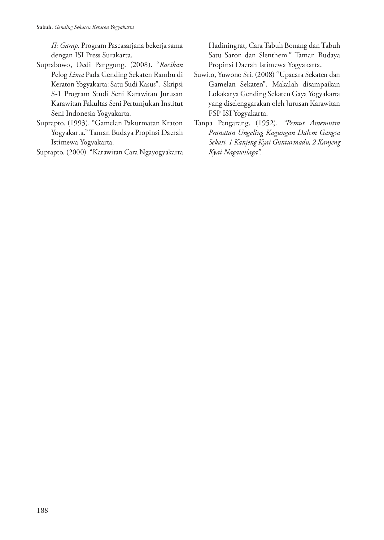 juris Garap Gending Sekaten Keraton Yogyakarta