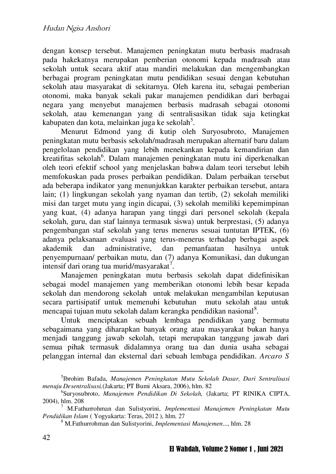 JURIS Manajemen Peningkatan Mutu Sekolah Madrasah