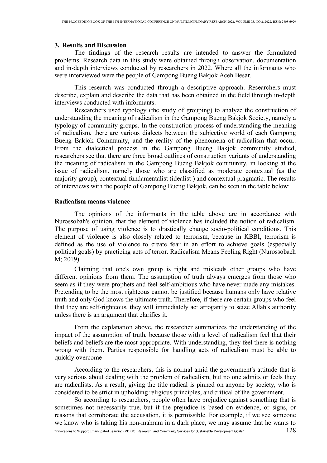 JURIS Construction of the Radicalism Meaning in Society