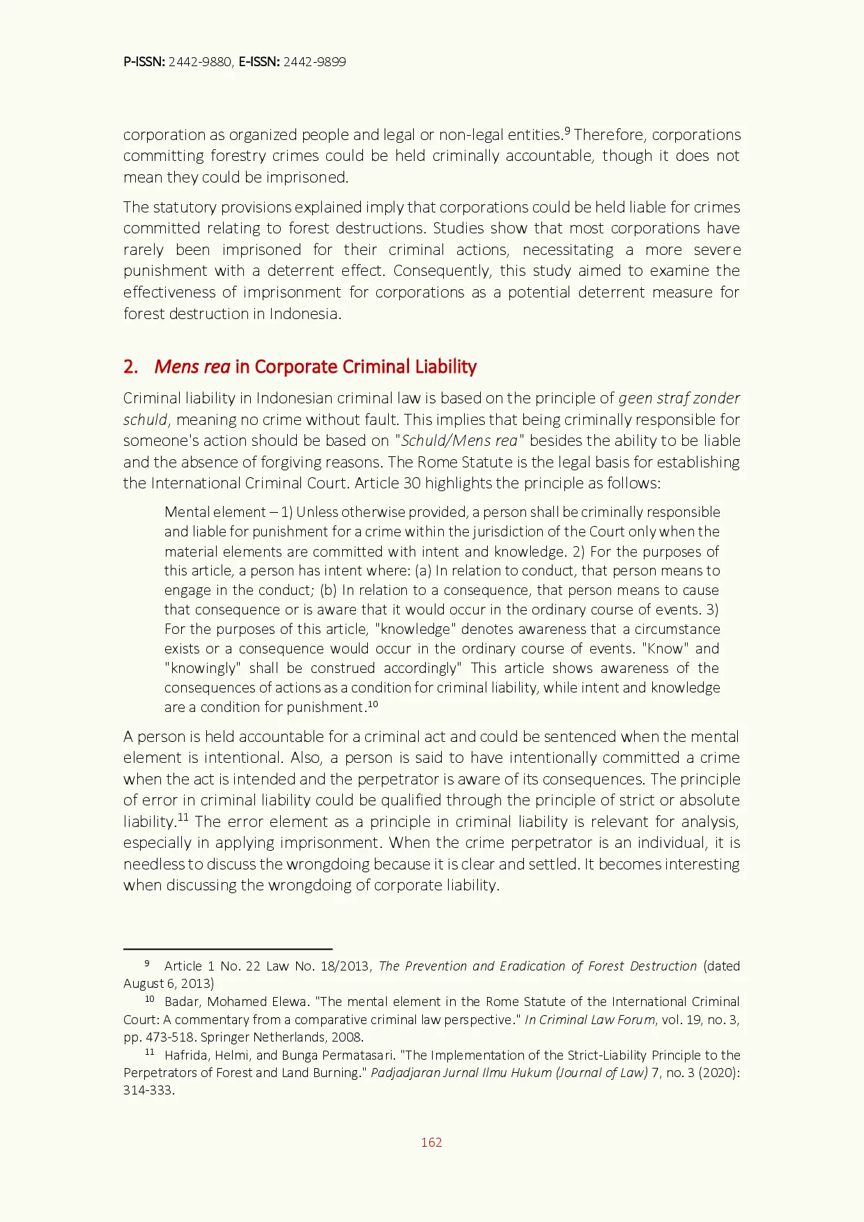 juris Imprisonment as a Criminal Sanction against Corporations in Forestry Crimes How Is It Possible