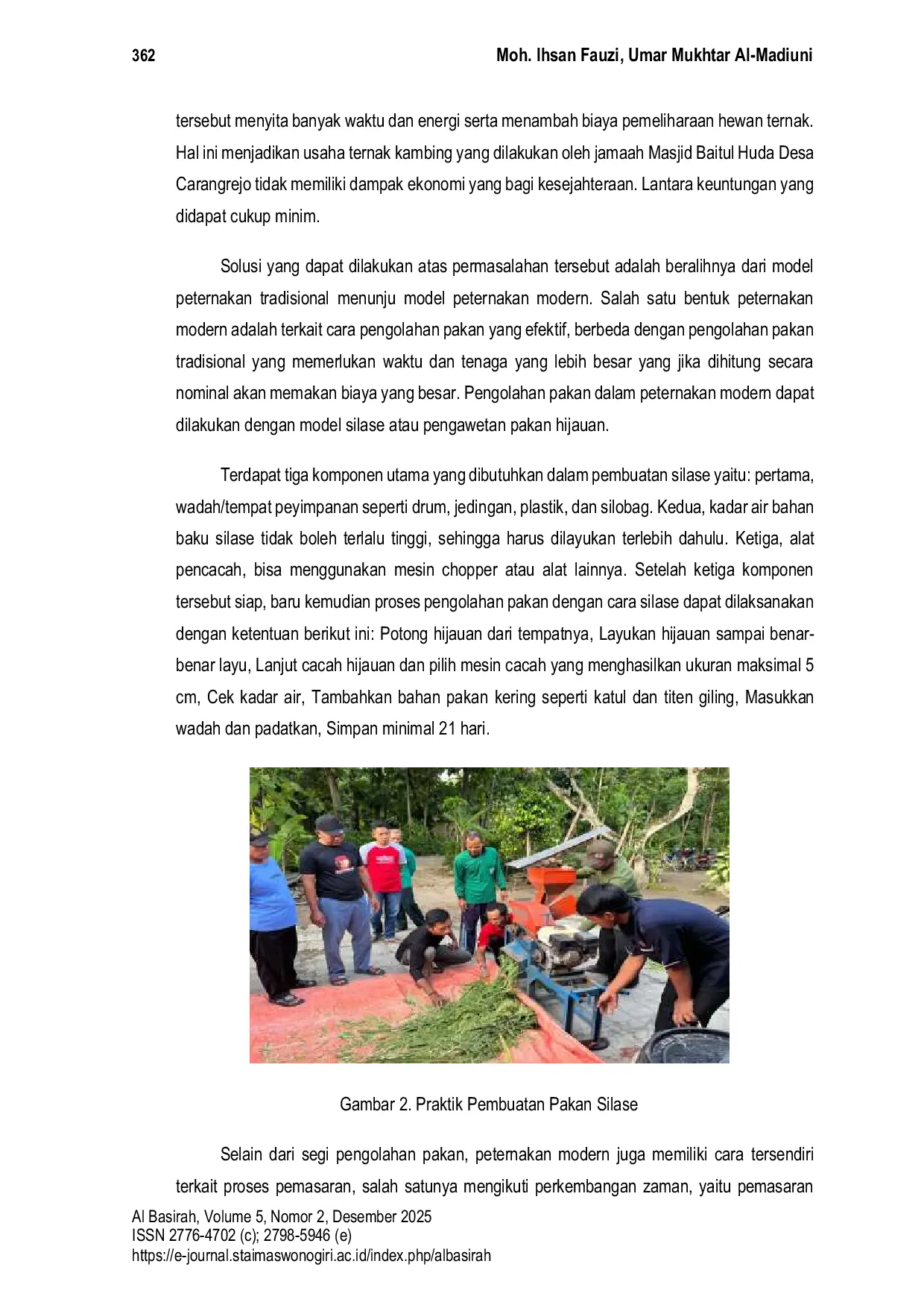 JURIS Pemberdayaan Masyarakat Berbasis Masjid melalui Pelatihan Peternakan Modern di Desa Carangrejo Kabupaten Ponorogo