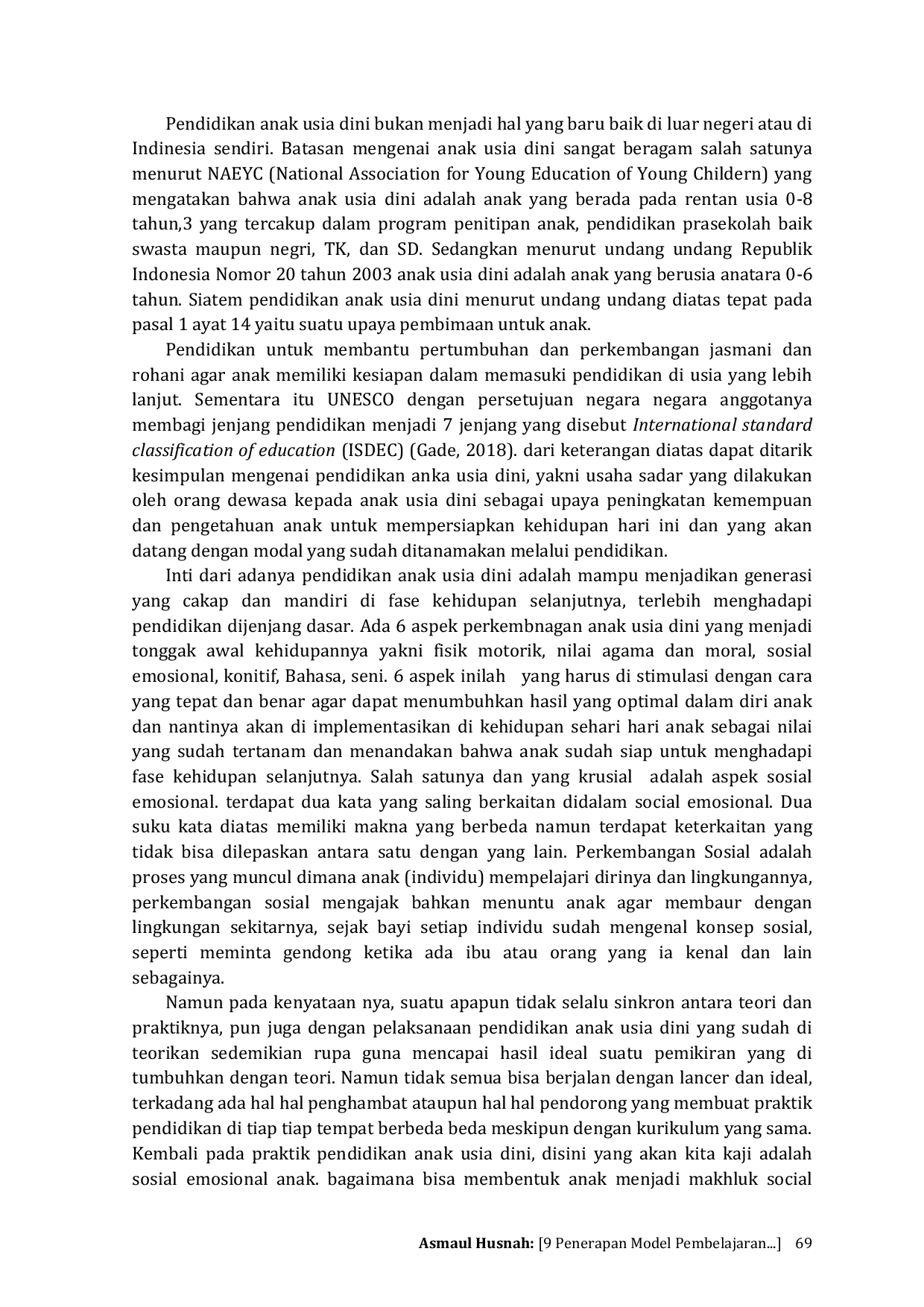 JURIS 9 Penerapan Model Pembelajaran Sentra Bermain Peran Dalam Upaya Meningkatkan Sosial Emosional Anak Usia Dini 4 5 Tahun