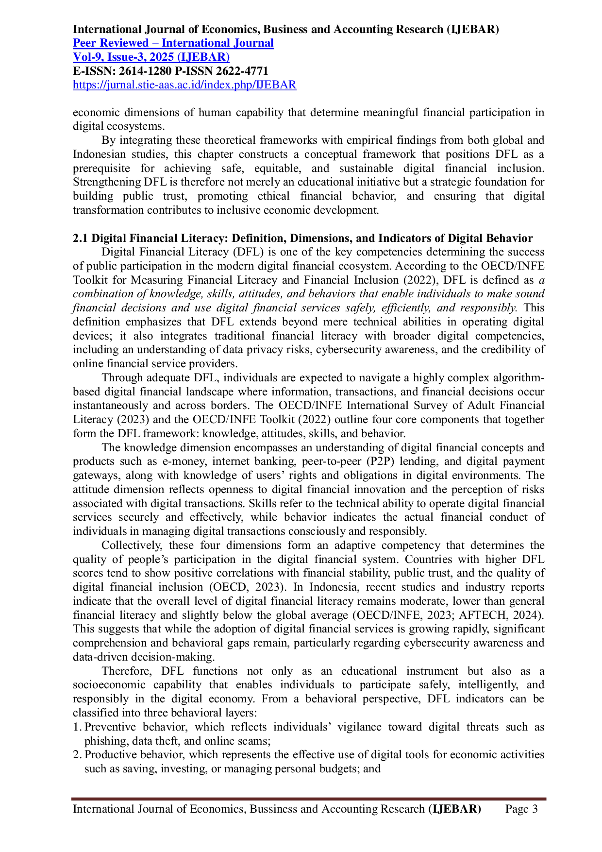 JURIS Digital Financial Literacy and Financial Inclusion in Indonesia s Digital Economy