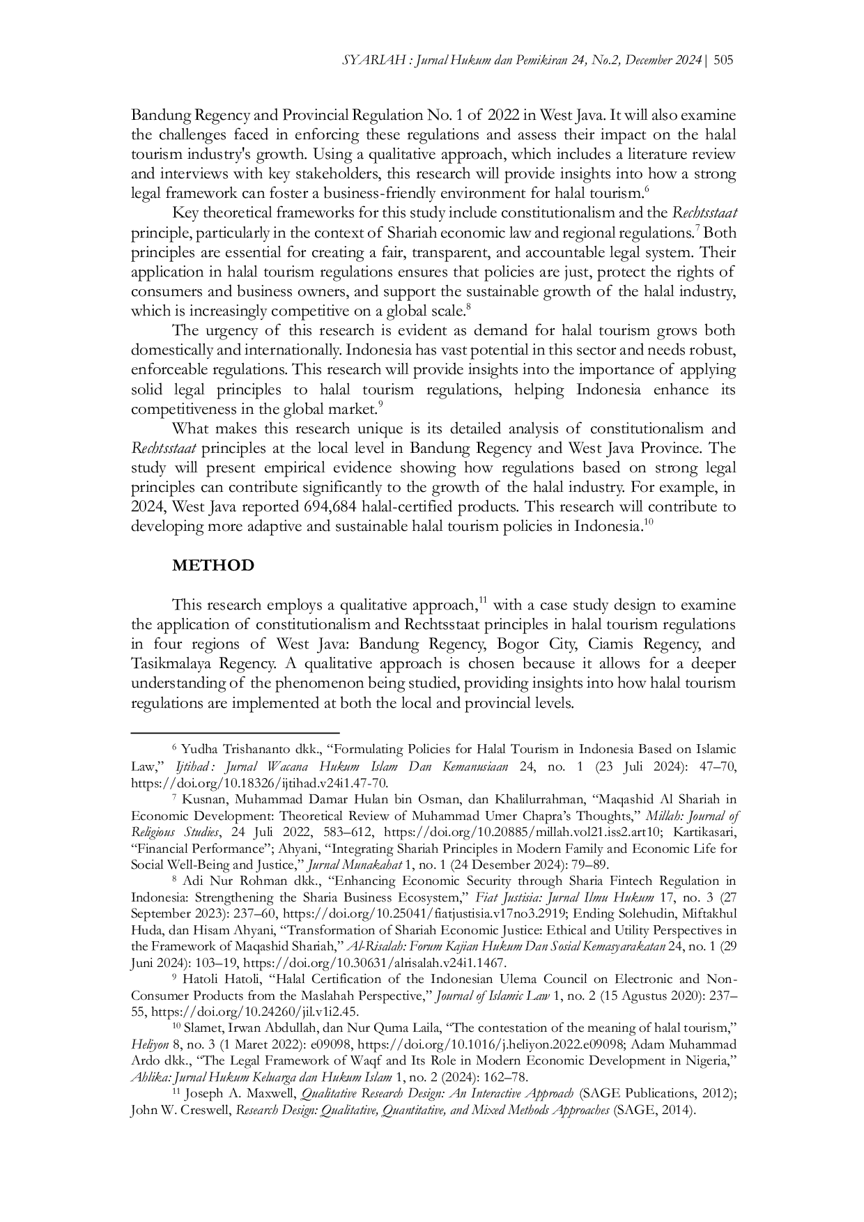 JURIS Landasan Hukum untuk Pariwisata Halal Inklusif di Jawa Barat Antara Prinsip Konstitusi dan Tantangan Praktis