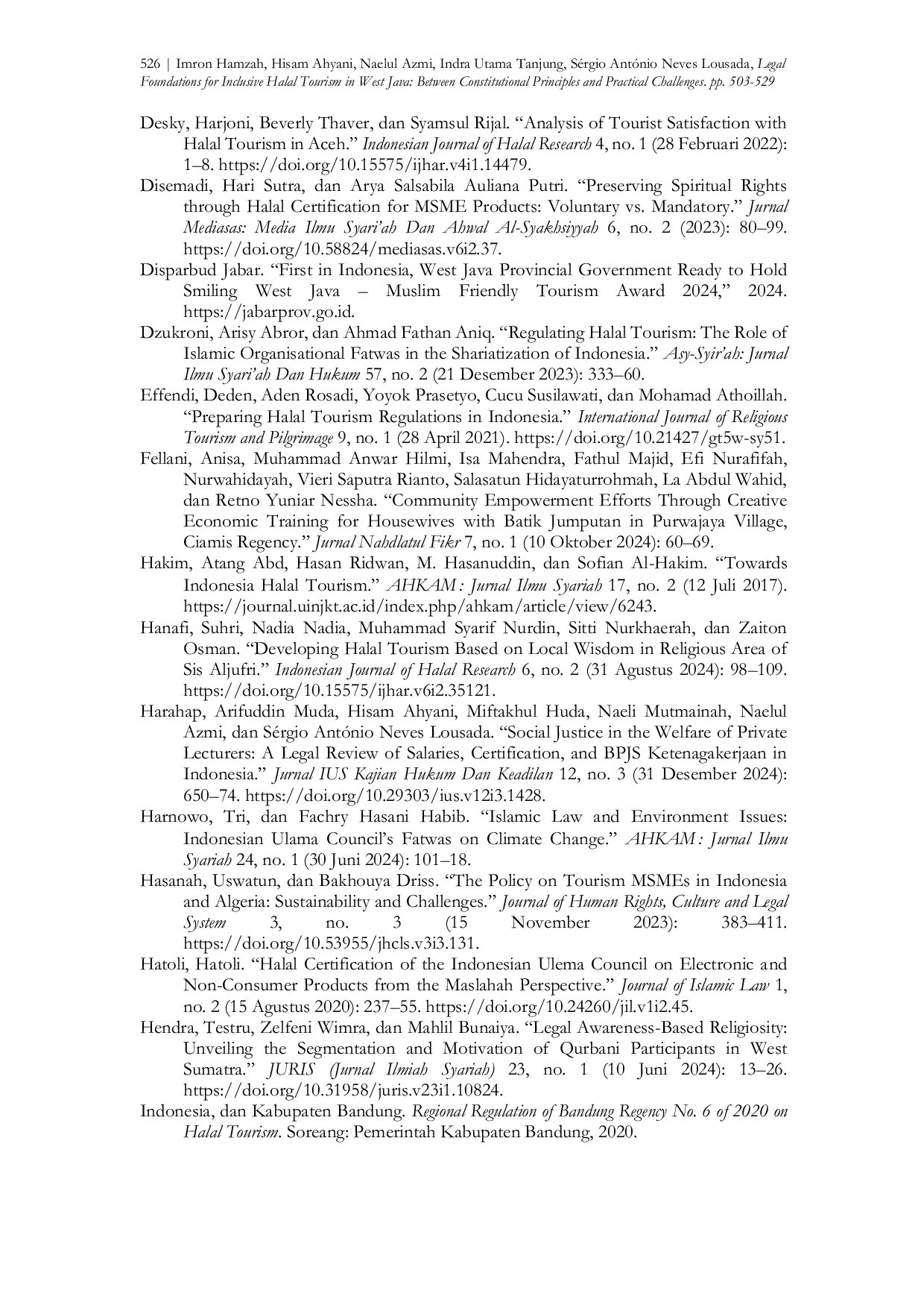 JURIS Landasan Hukum untuk Pariwisata Halal Inklusif di Jawa Barat Antara Prinsip Konstitusi dan Tantangan Praktis