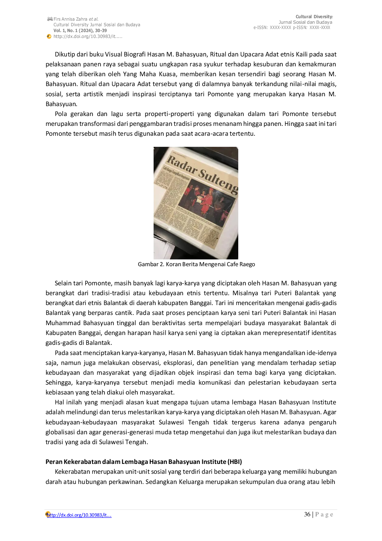 JURIS Kearifan Lokal Hasan Bahasyuan Institute dalam Mempertahankan Karya Maestro dan Warisan Budaya