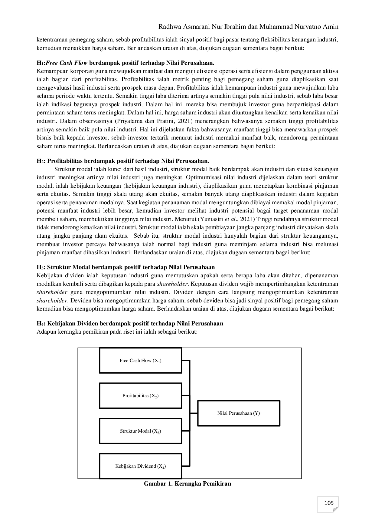 JURIS The Influence of Free Cash Flow Profitability Capital Structure and Dividend Policy on Company Value