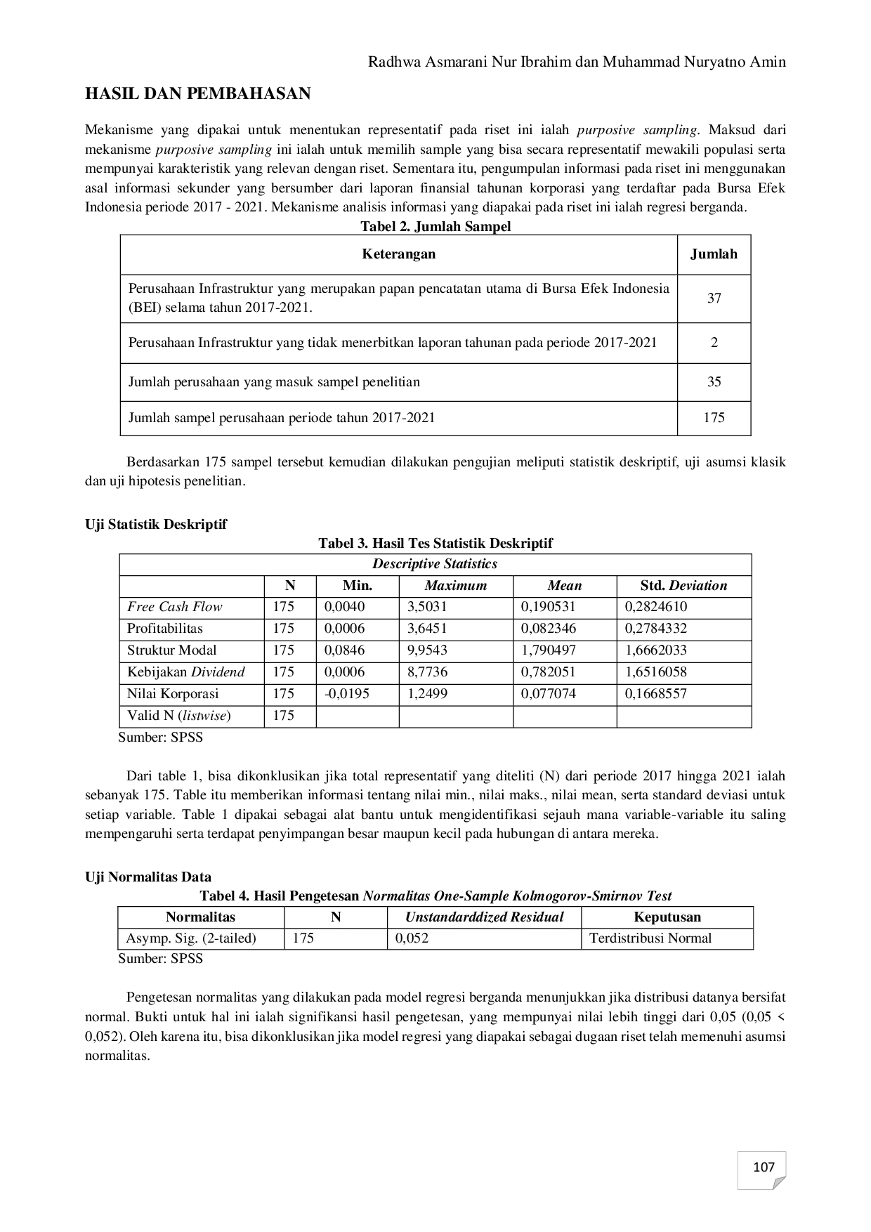 JURIS The Influence of Free Cash Flow Profitability Capital Structure and Dividend Policy on Company Value