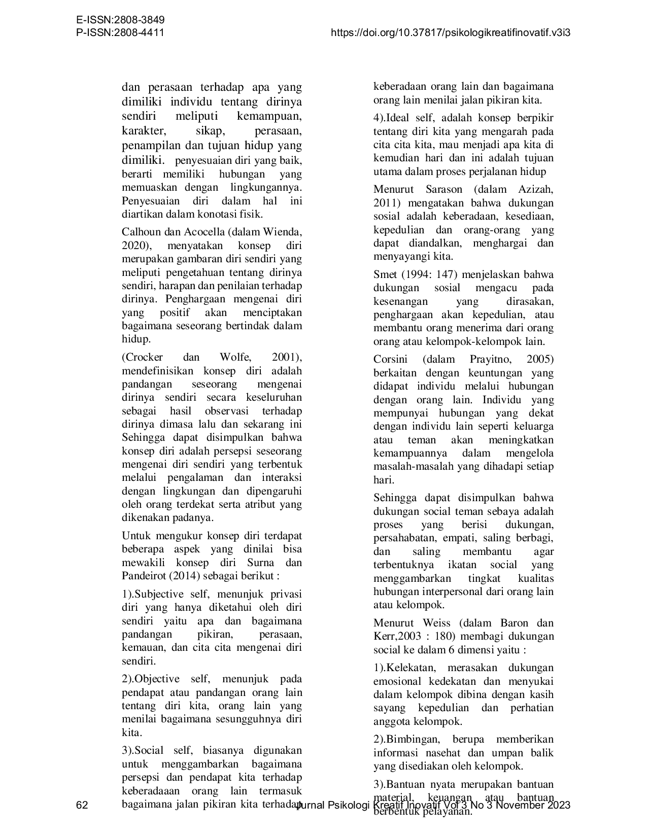 JURIS HubunganantaraKonsepDiri danDukunganSosial TemanSebaya dengan PenyesuaianDiri pada Siswa KelasX Smk Daarul Uluum Jakarta Selatan