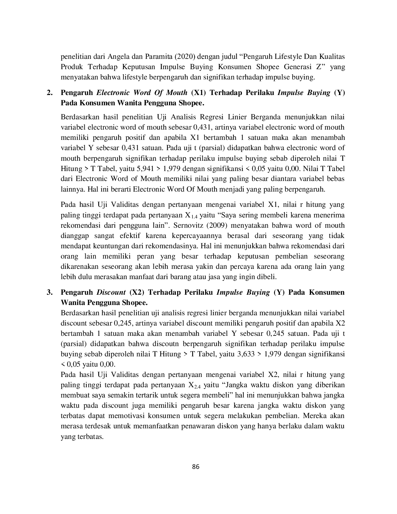 JURIS Pengaruh Electronic Word Of Mouth Discount Dan Emosi Positif Terhadap Perilaku Impulse Buying Pada Konsumen Wanita Pengguna Shopee