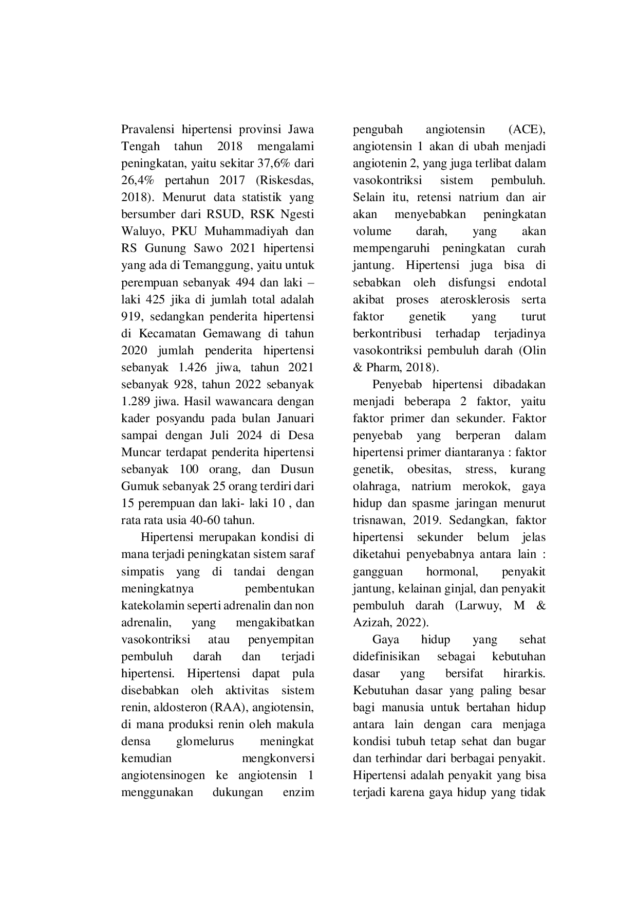 JURIS Penerapan Terapi Relaksasi Otot Progresif TROP Terhadap Penurunan Nyeri Akut Pada Hipertensi