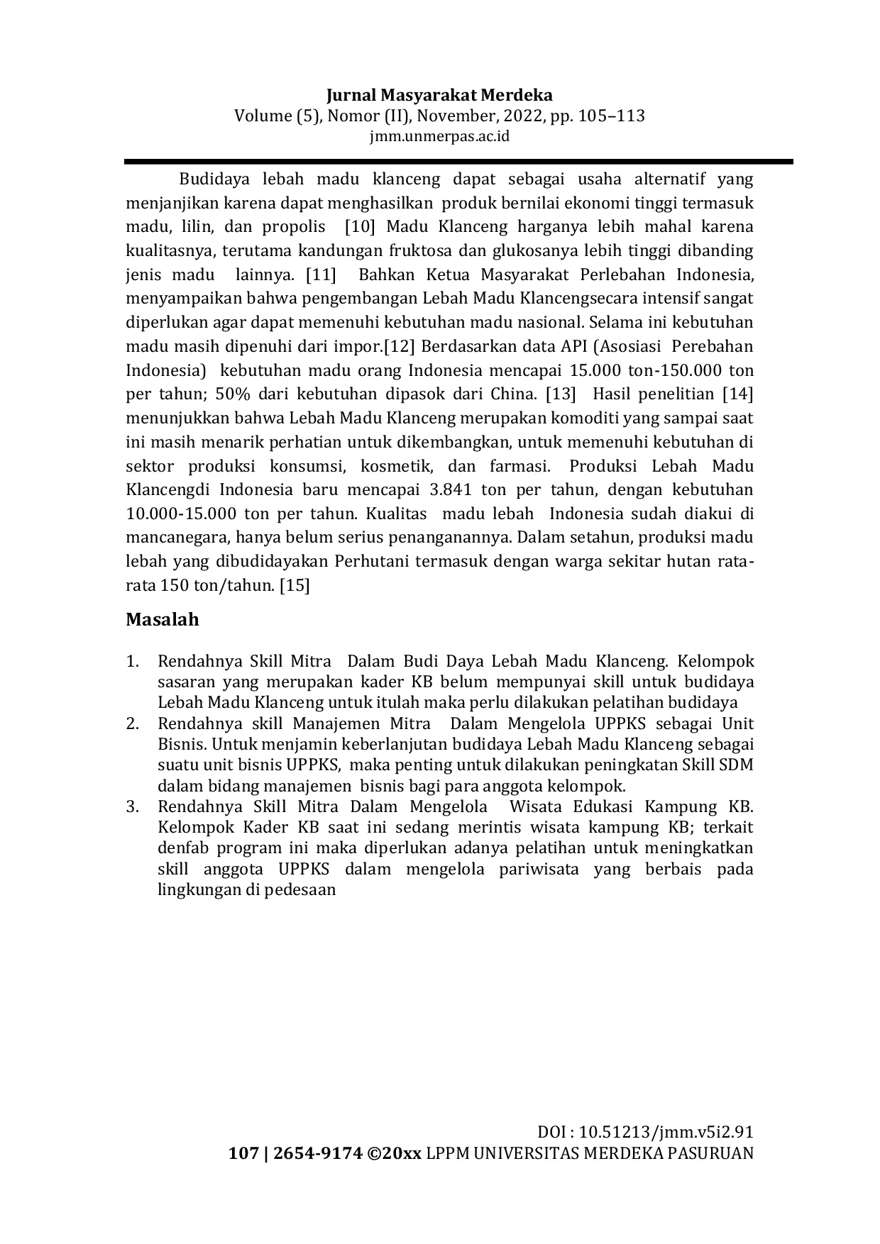 JURIS Pemberdayaan Kelompok Kader KB UPPKS Dalam Budi Daya Lebah Madu Klanceng di Kab Ngawi