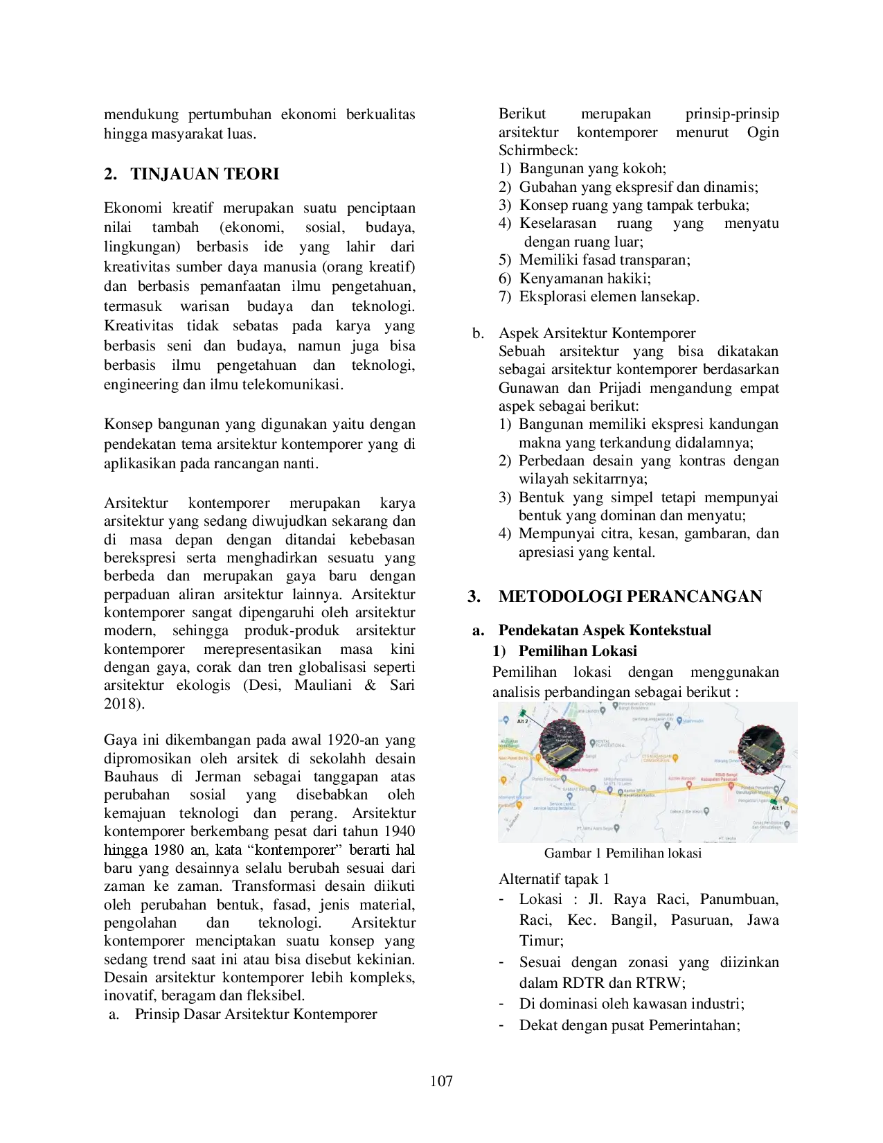 juris Perancangan Fasilitas Ekonomi Kreatif Di Kabupaten Pasuruan Dengan Pendekatan Arsitektur Kontemporer