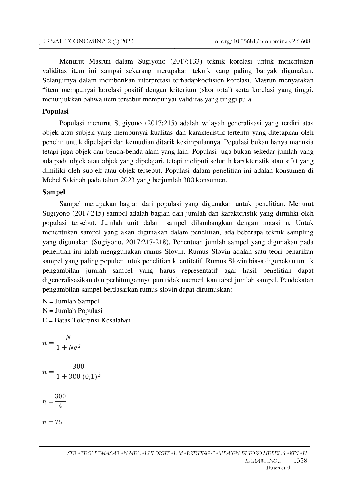 JURIS Strategi Pemasaran Melalui Digital Marketing Campaign Di Toko Mebel Sakinah Karawang