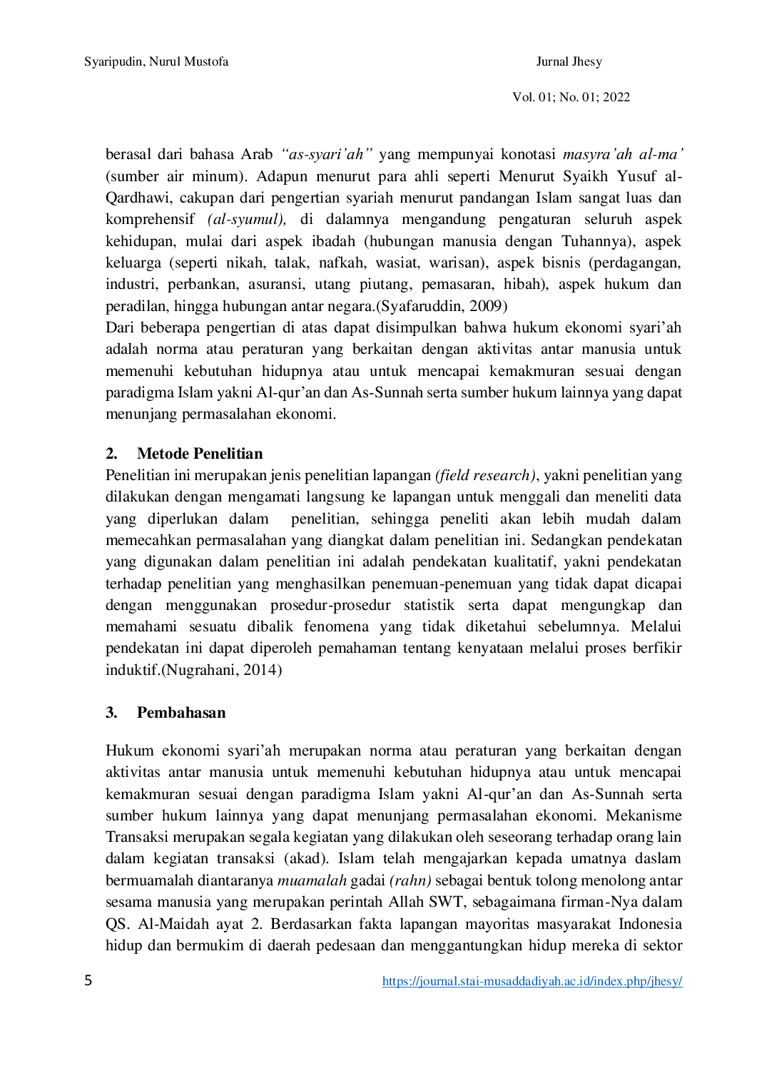 JURIS Mekanisme Transaksi Gadai Perspektif Hukum Ekonomi Syari ah