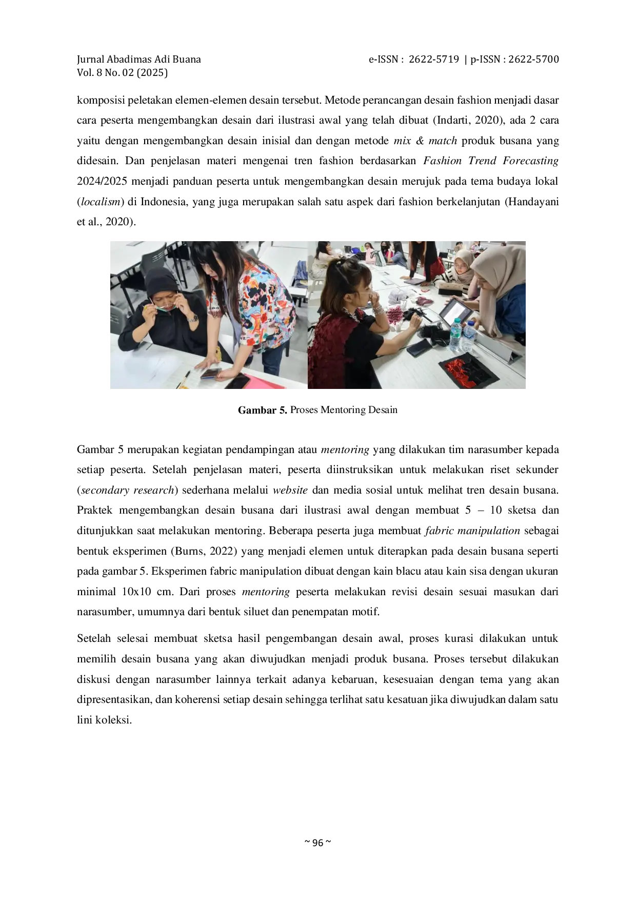 JURIS Pengembangan Desain Busana Untuk Ukm Industri Fashion Di Surabaya Jawa Timur