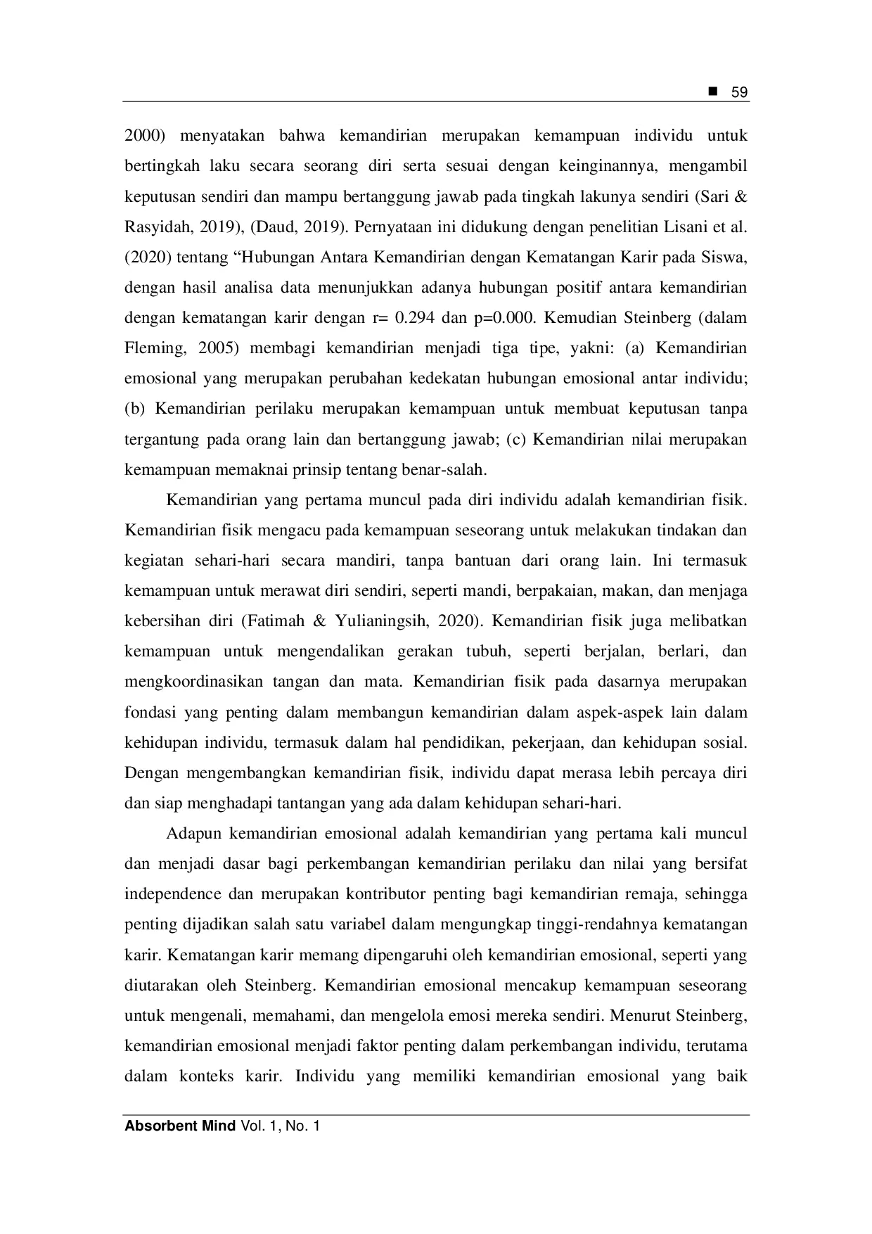 JURIS Pengembangan Alat Ukur Kemandirian Emosional Anak untuk Kematangan Karir Siswa Smk