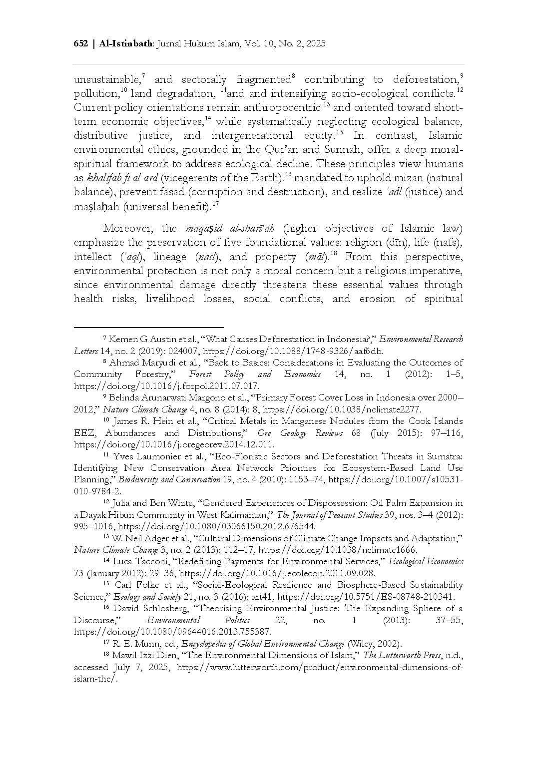 juris Integrasi Hukum Islam dalam Kebijakan Pengelolaan Sumber Daya Alam Mencapai Keberlanjutan dan Keadilan Sosial di Indonesia