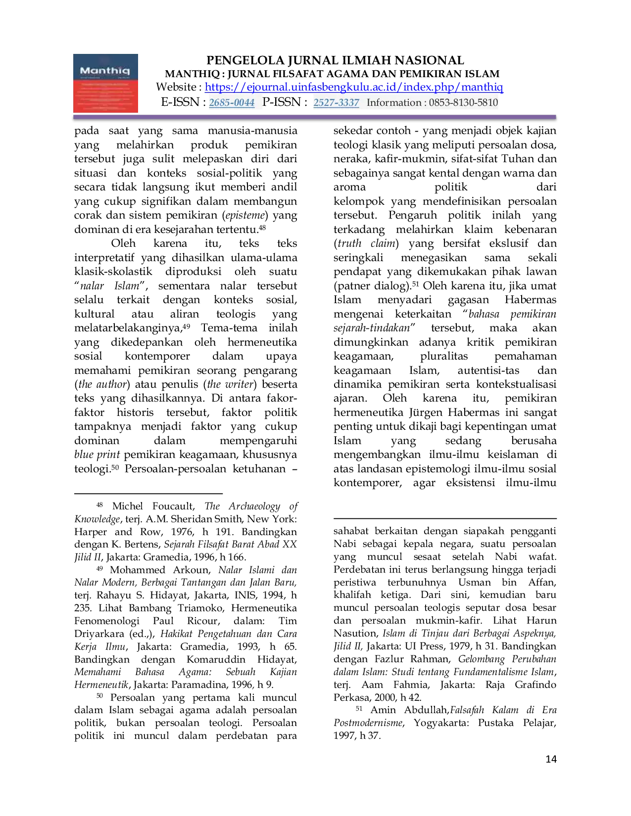 JURIS Teori Kritis dalam Paradigma Komunikasi Jurgen Habermas