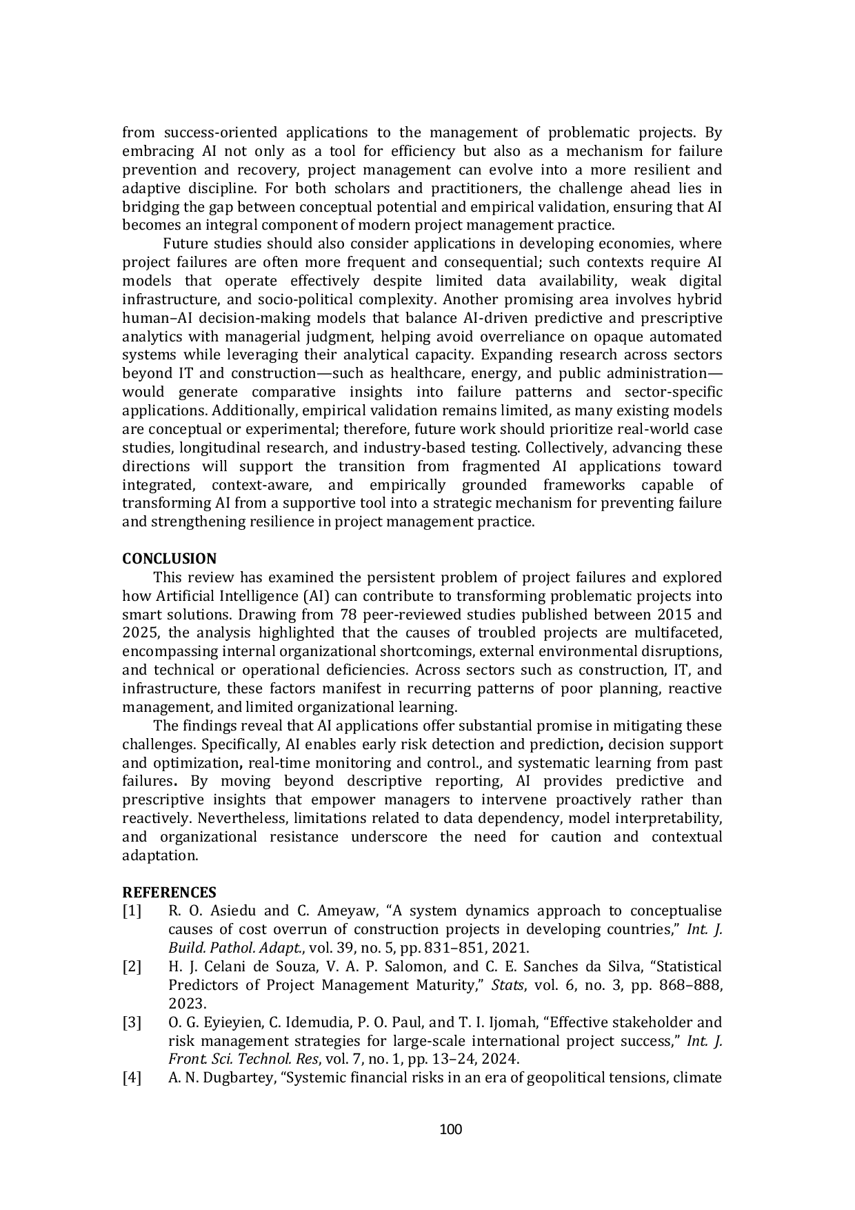 JURIS From Problematic Projects To Smart Solutions A Literature Review On The Role Of Ai In Modern Project Management