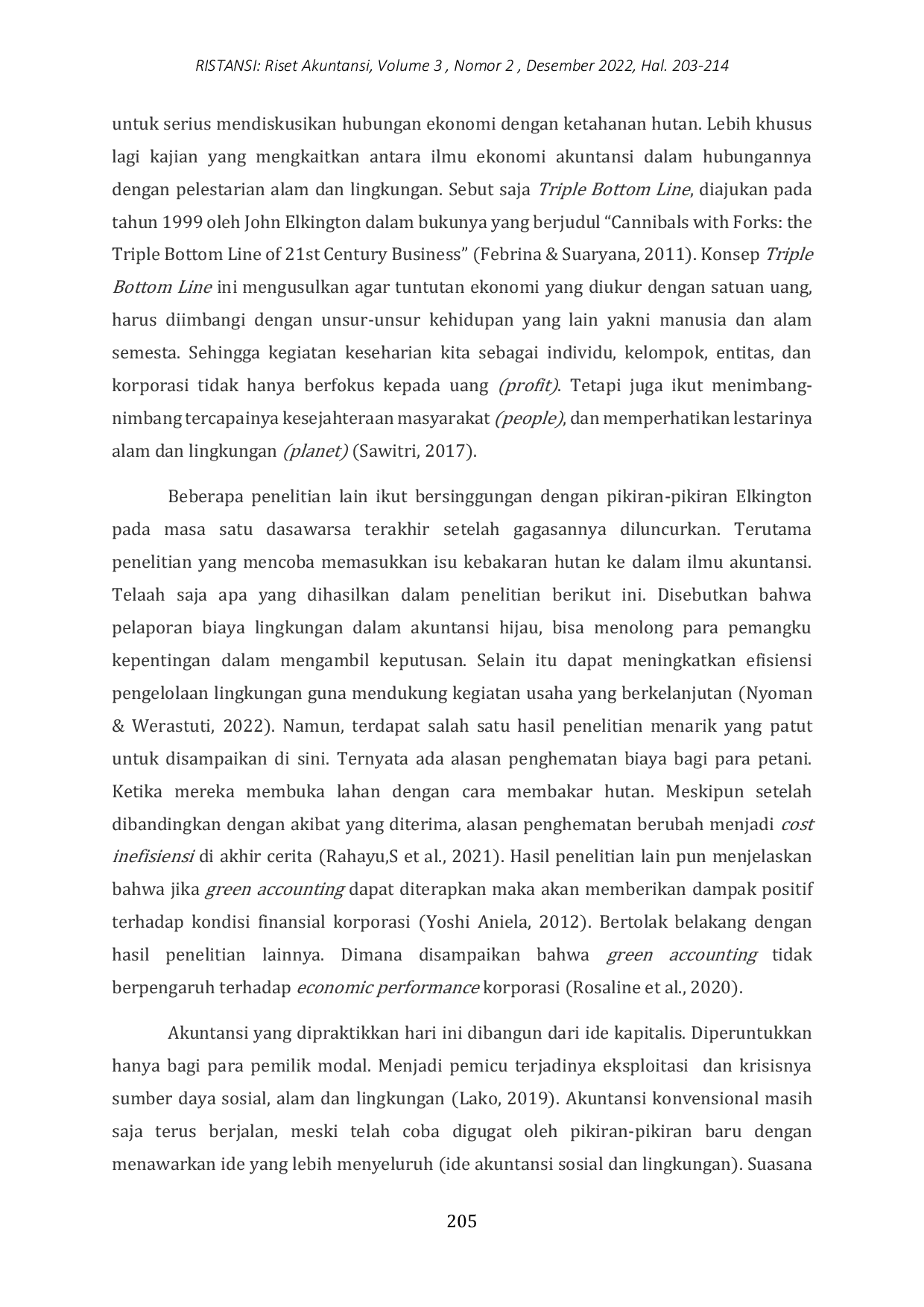 JURIS Memahami Suasana Dilematis Antara Hutan dan Uang Melalui Semiotika Akuntansi