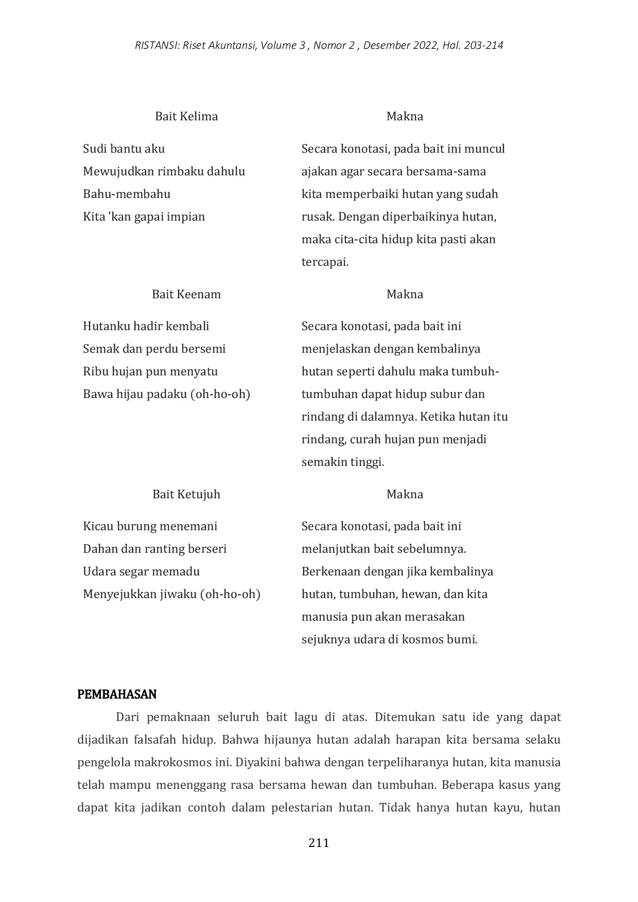 JURIS Memahami Suasana Dilematis Antara Hutan dan Uang Melalui Semiotika Akuntansi