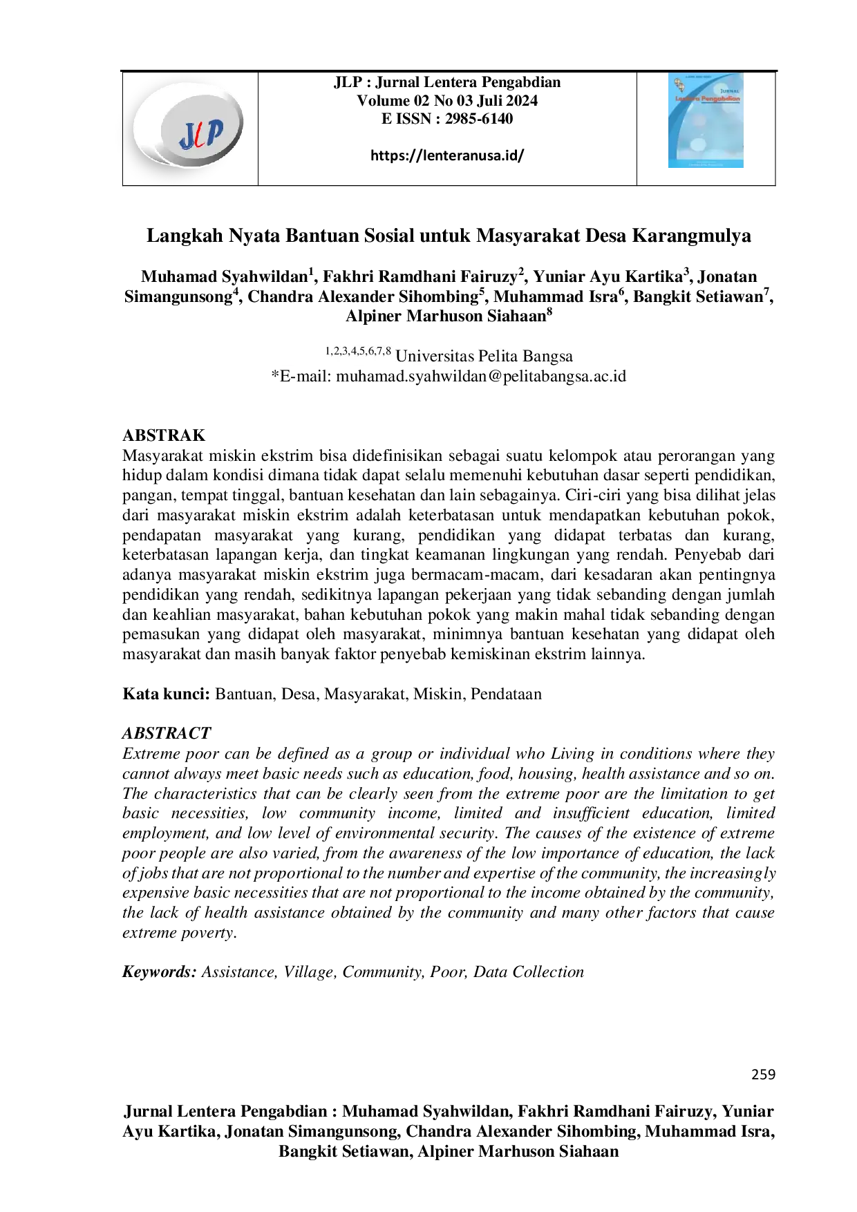 juris 1 Langkah Nyata Bantuan Sosial untuk Masyarakat Desa Karangmulya