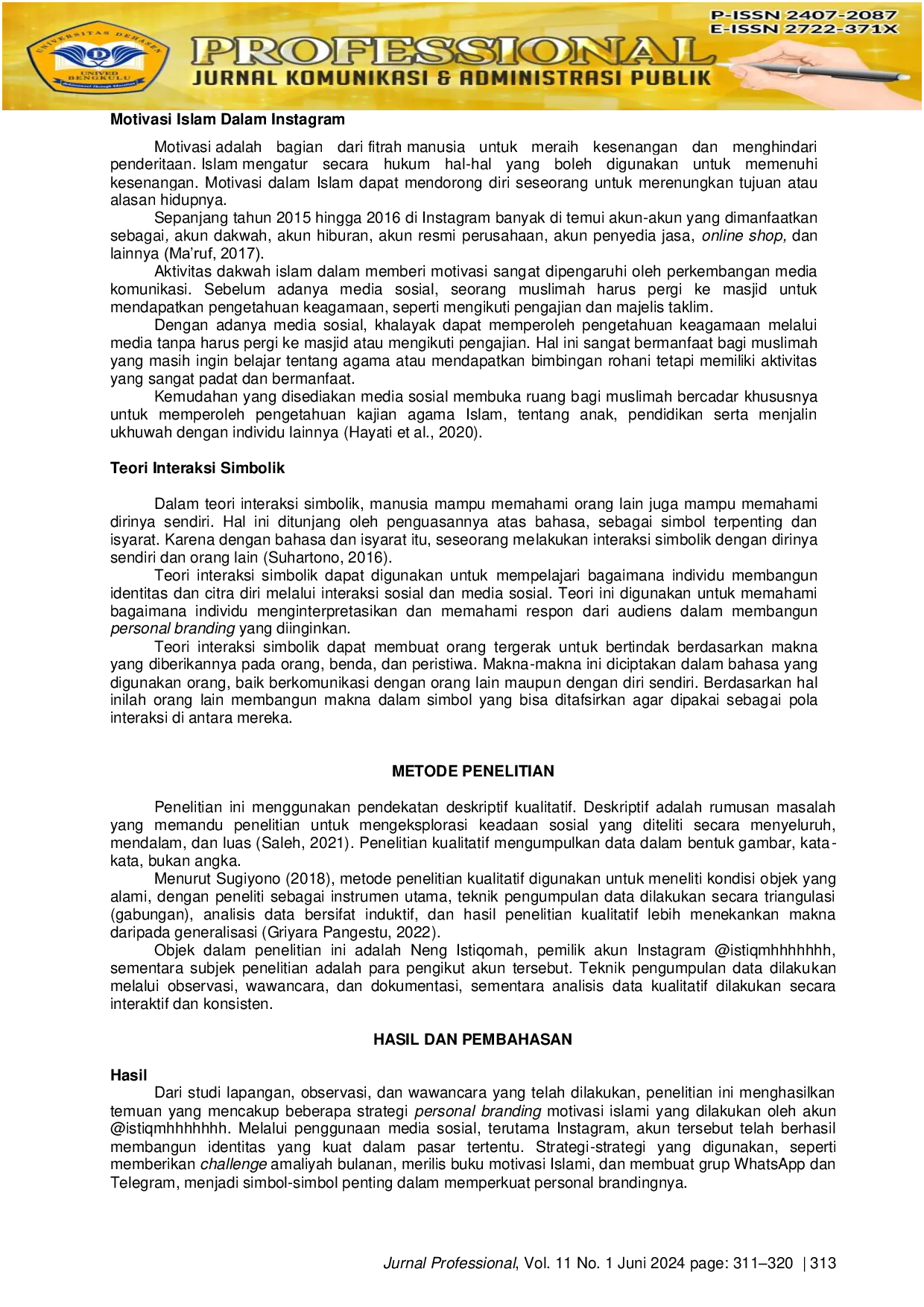 JURIS Analisis Personal Branding Motivasi Islami Pada Akun Instagram ISTIQMHHHHHHH