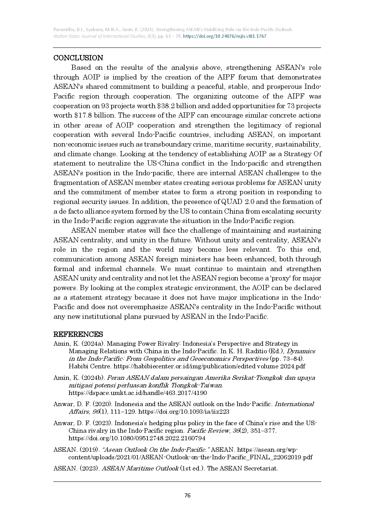 juris Strengthening ASEAN s Stabilizing Role via ASEAN Outlook on the Indo Pacific