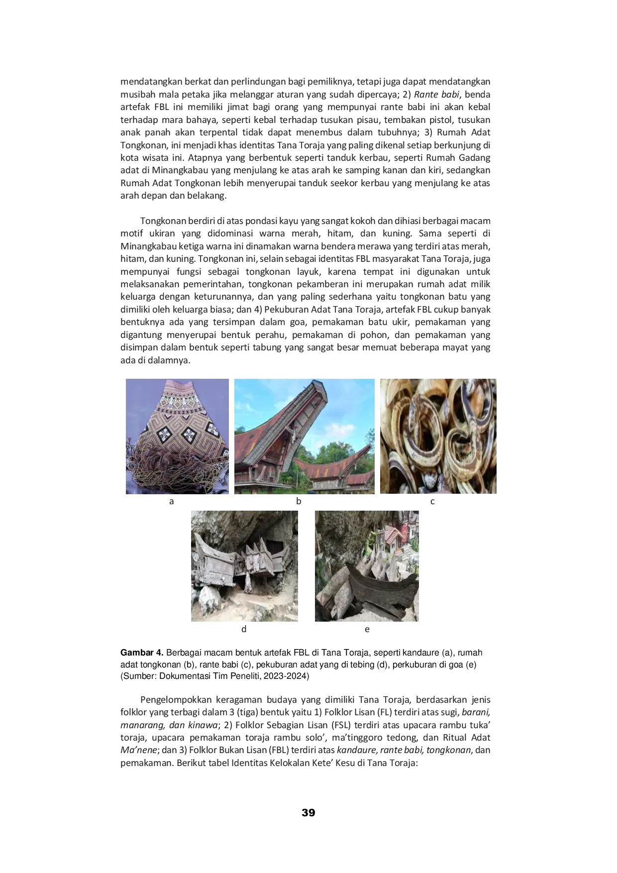 JURIS Atraksi Wisata Kete Kesu sebagai Representasi Identitas Kelokalan Tana Toraja