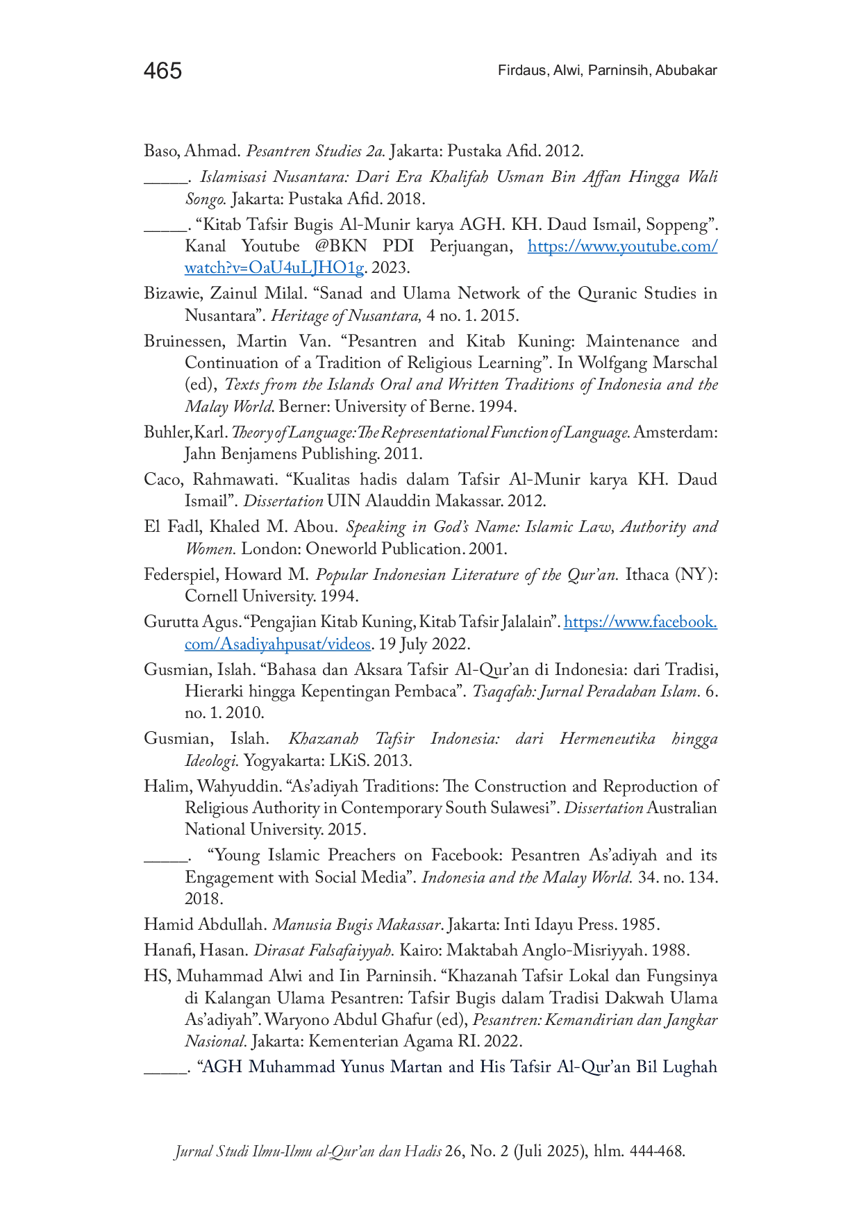 JURIS The Phenomenon of Bugis Tafsir on Islamization in Eastern Indonesia