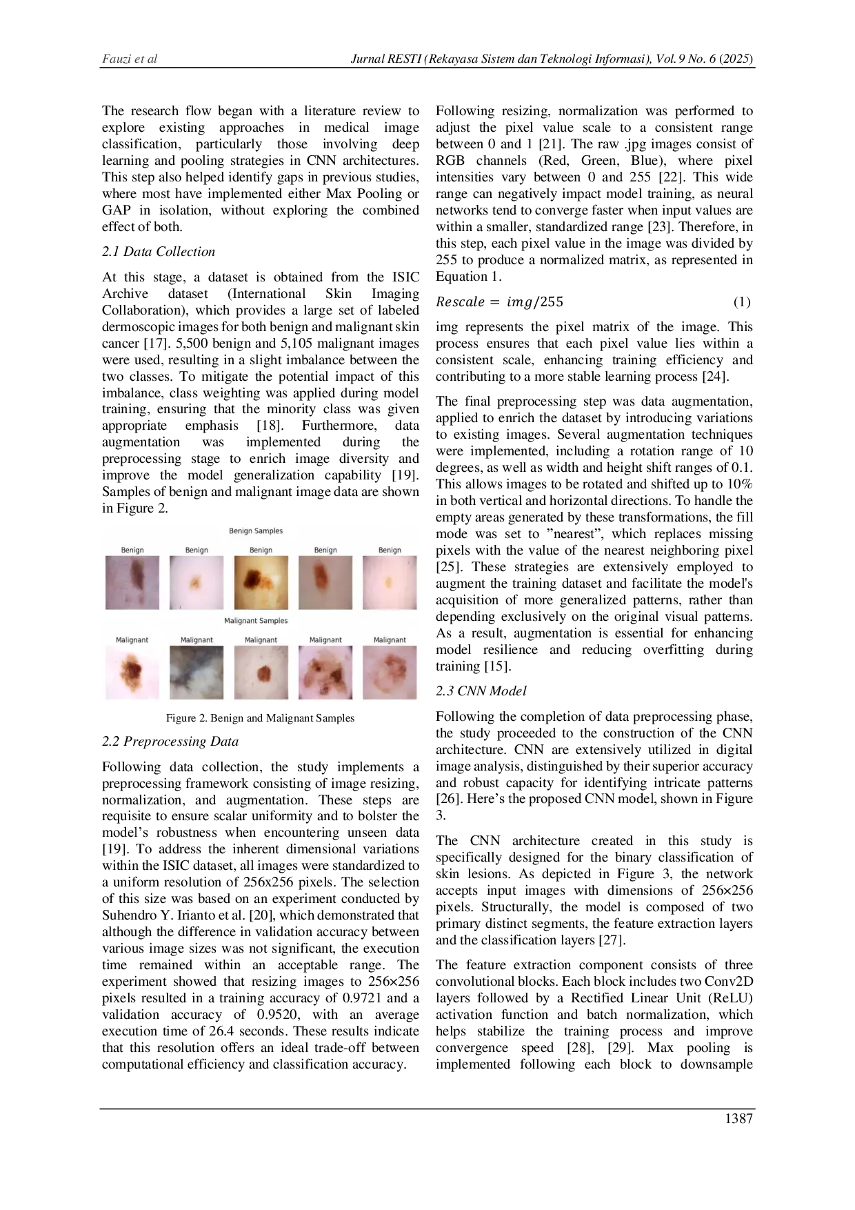 JURIS CNN Based Skin Cancer Classification with Combined Max and Global Average Pooling