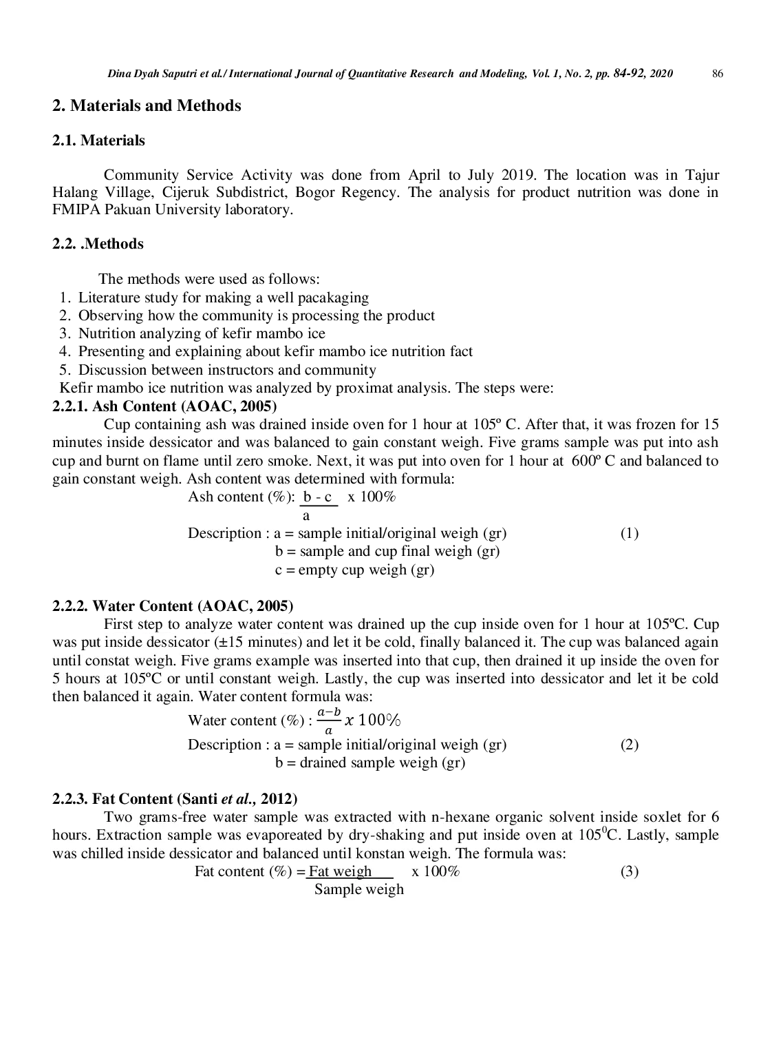 juris Packaging Innovation of Local Product Fermentation of Kania Dairy Farmers Group in Tajur Halang Village Cijeruk Bogor