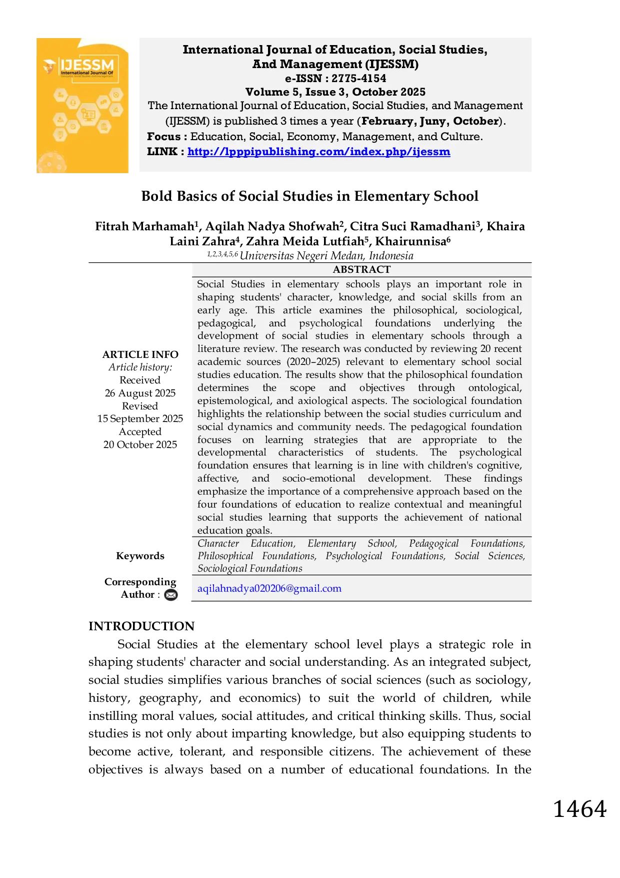 JURIS Bold Basics of Social Studies in Elementary School