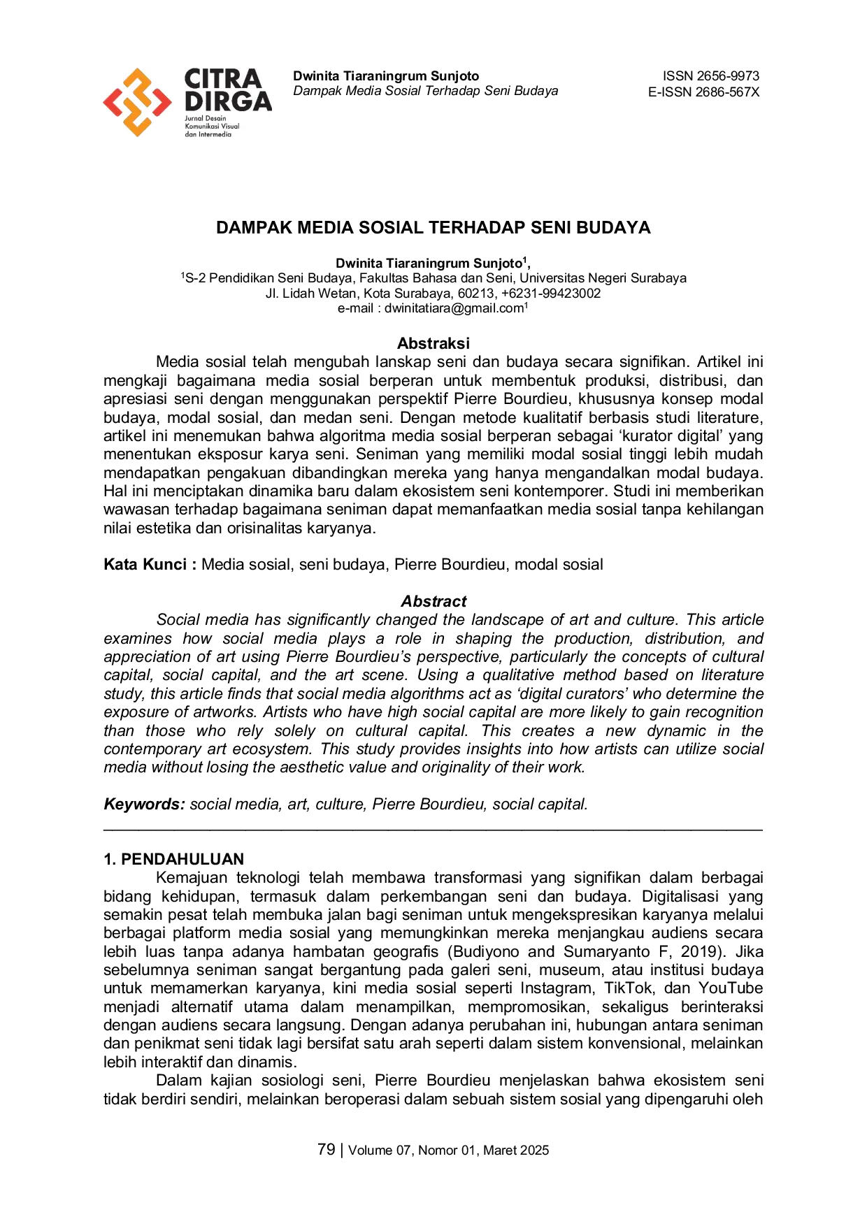 JURIS Pengaruh Media Sosial Terhadap Seni Budaya