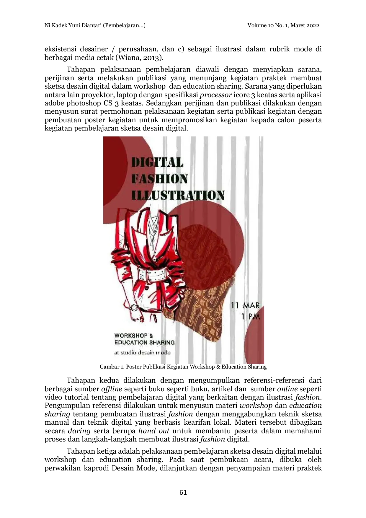 JURIS Pembelajaran Ilustrasi Fashion Digital Berbasis Kearifan Lokal Di Program Studi Desain Mode Institut Seni Indonesia Denpasar