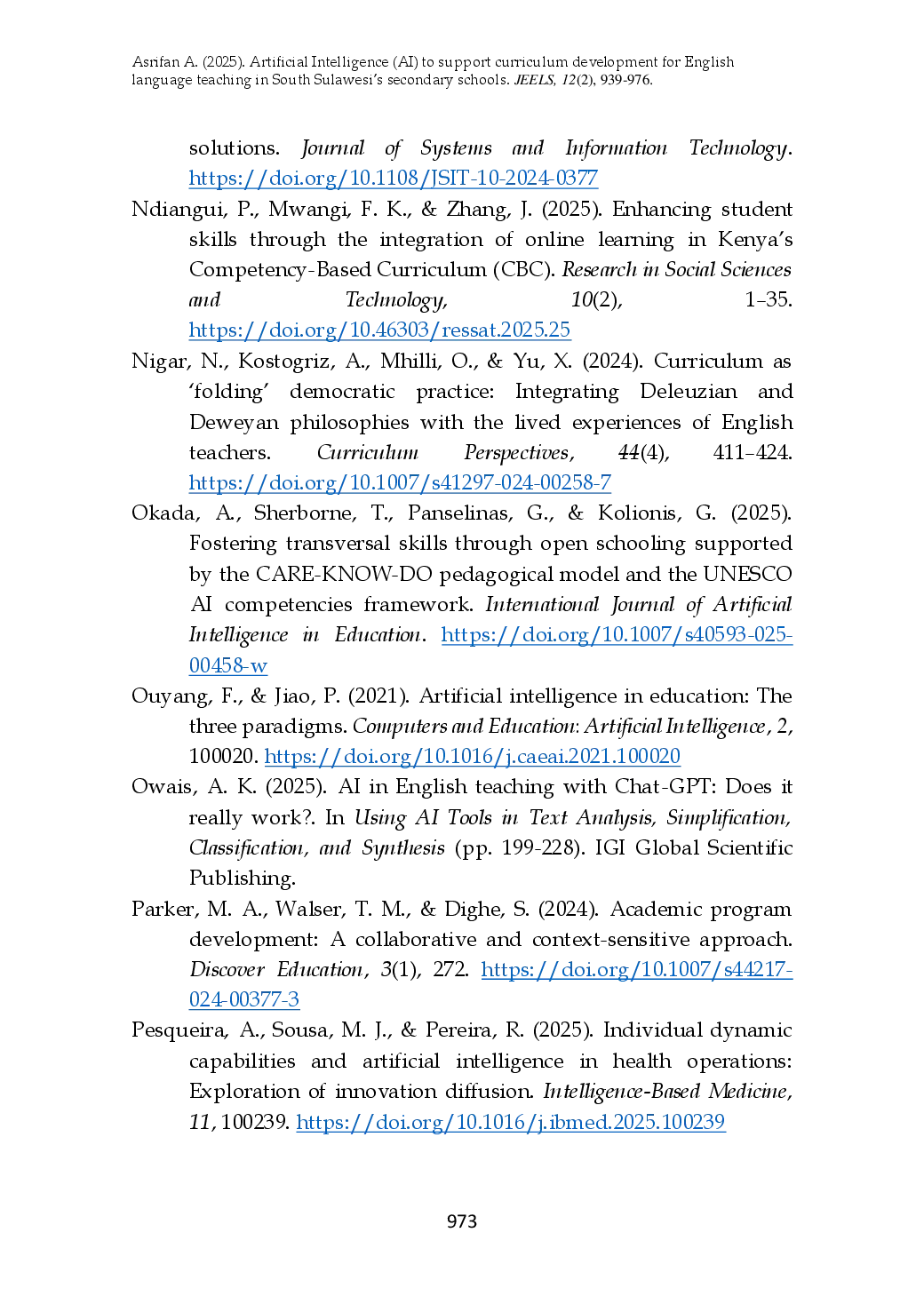 juris Artificial Intelligence AI to Support Curriculum Development for English Language Teaching in South Sulawesi s Secondary Schools