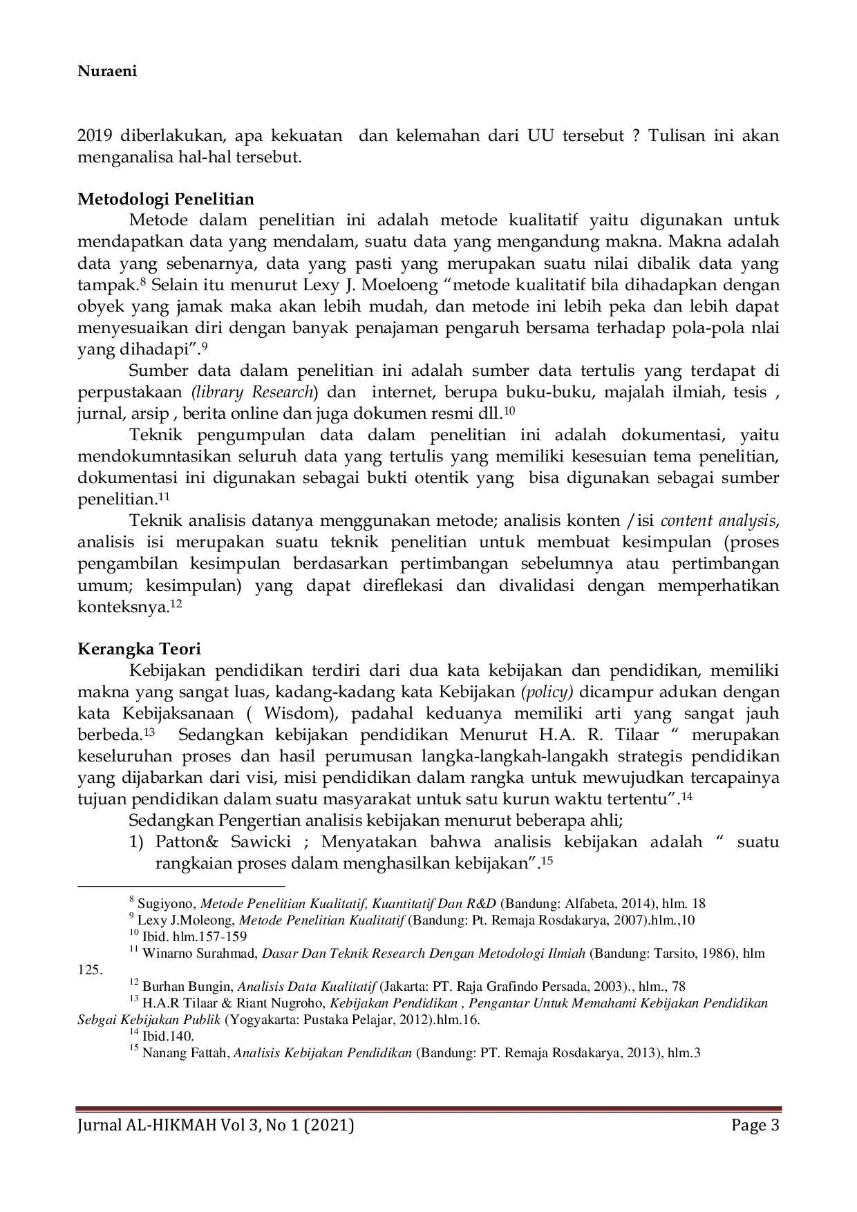 JURIS Ekistensi Pesantren dan Analisis Kebijakan Undang Undang Pesantren