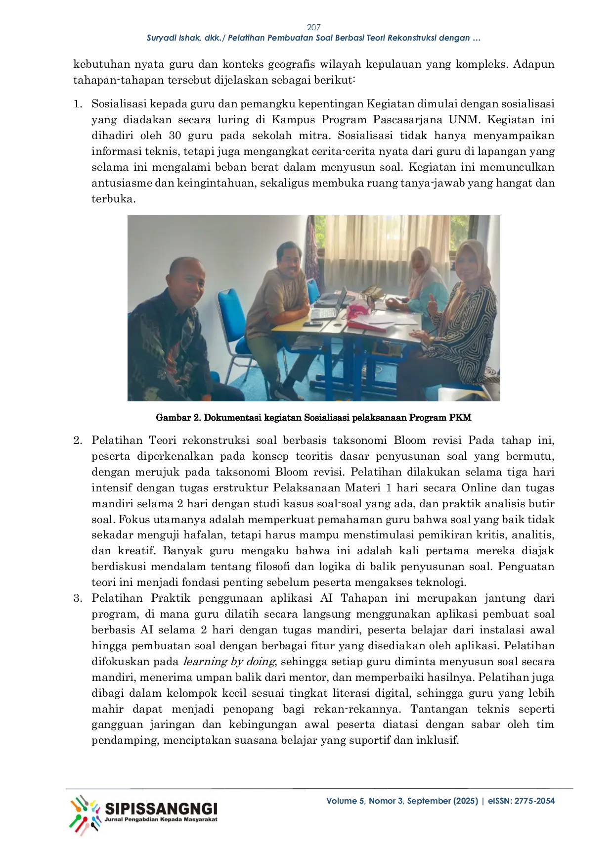 JURIS PELATIHAN PEMBUATAN SOAL BERBASIS TEORI REKONSTRUKSI DENGAN BANTUAN AI Transformasi Evaluasi Pembelajaran di Wilayah Kepulauan