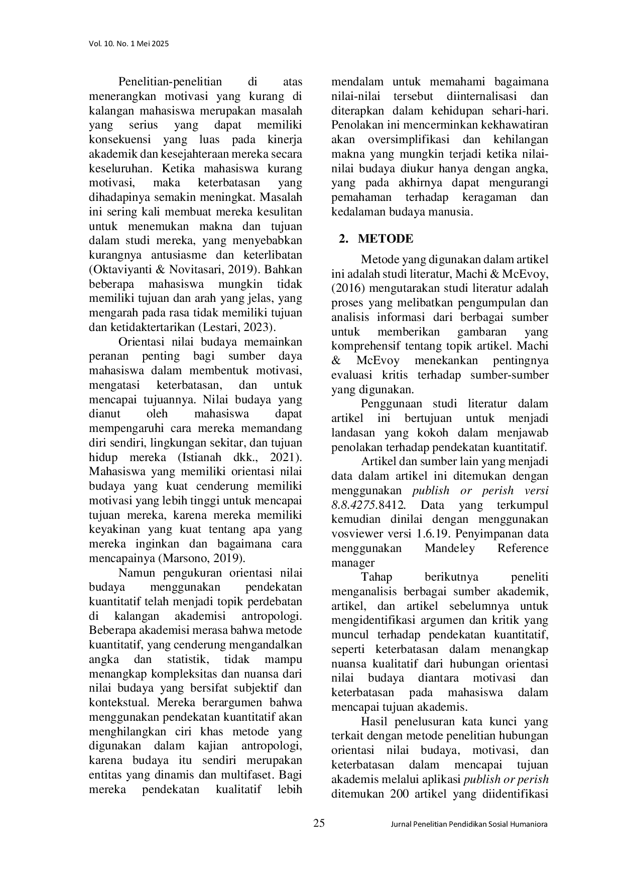 JURIS Hubungan Orientasi Nilai Budaya Motivasi Dan Keterbatasan Dalam Mencapai Tujuan Akademis