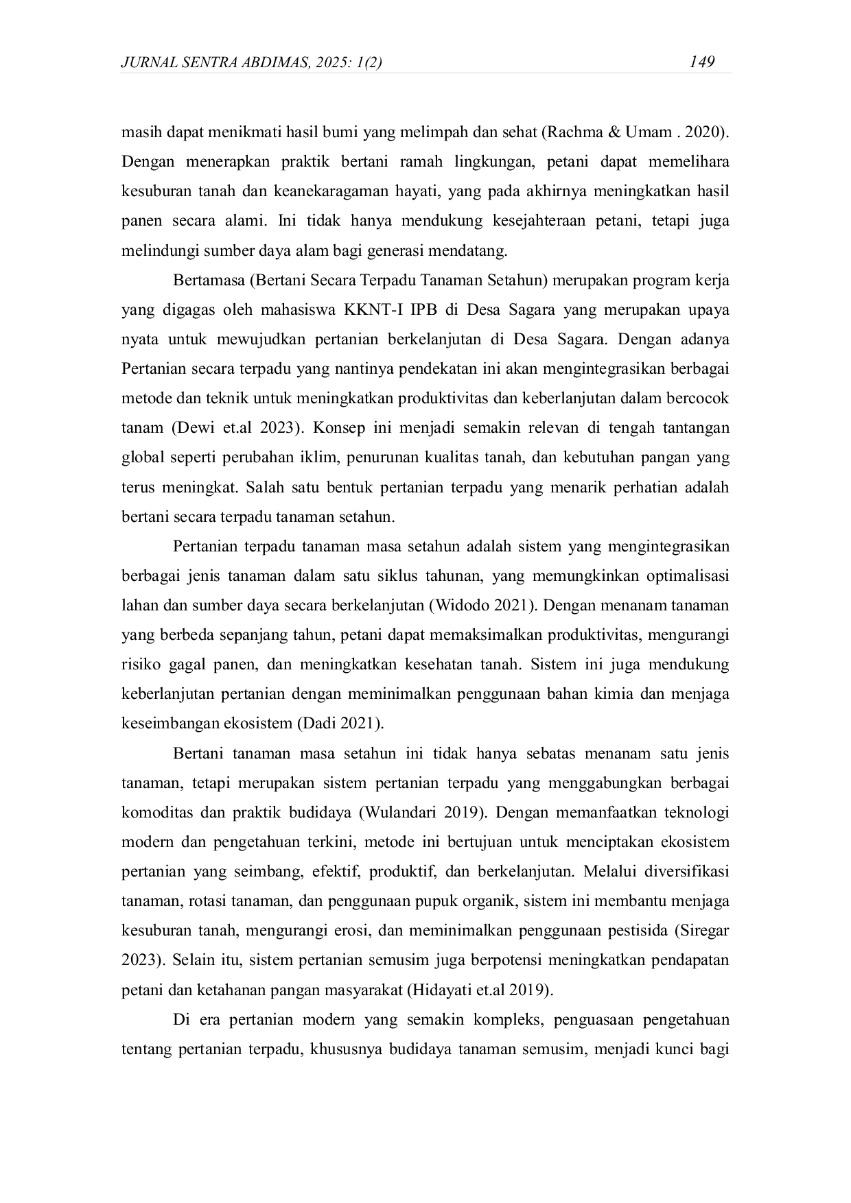 JURIS Bertamasa Implementasi Pengendalian Hama Terpadu dan IPB Digitani sebagai Solusi Pertanian Berkelanjutan di Desa Sagara