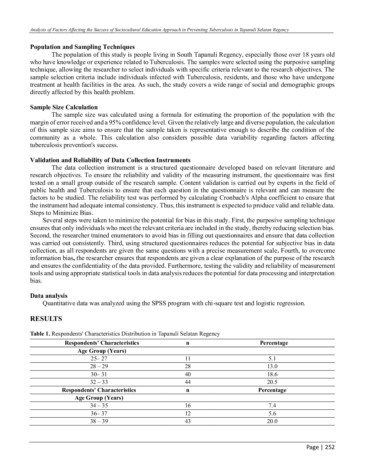 JURIS Analysis Of Factors Affecting The Success Of Sociocultural Education Approach In Preventing Tuberculosis In Tapanuli Selatan Regency