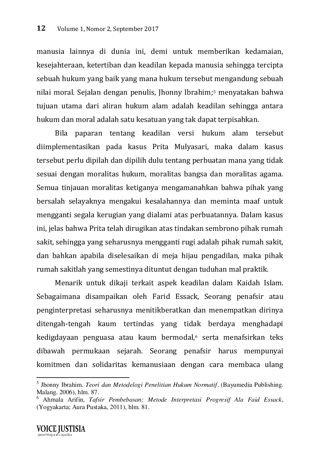 JURIS Cyber Crime Prespektif Teori Keadilan Barat dan Islam Study Kasus Prita Mulyasari