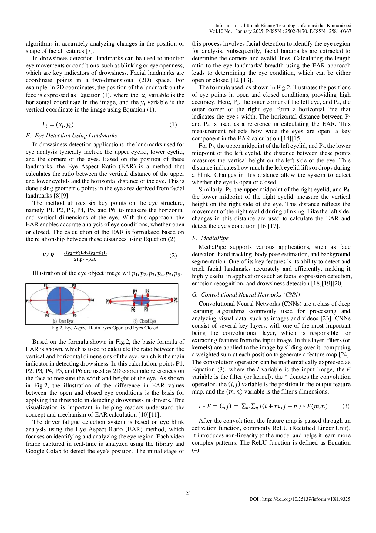 JURIS Analysis of Driver Drowsiness Detection System Based on Landmarks and MediaPipe