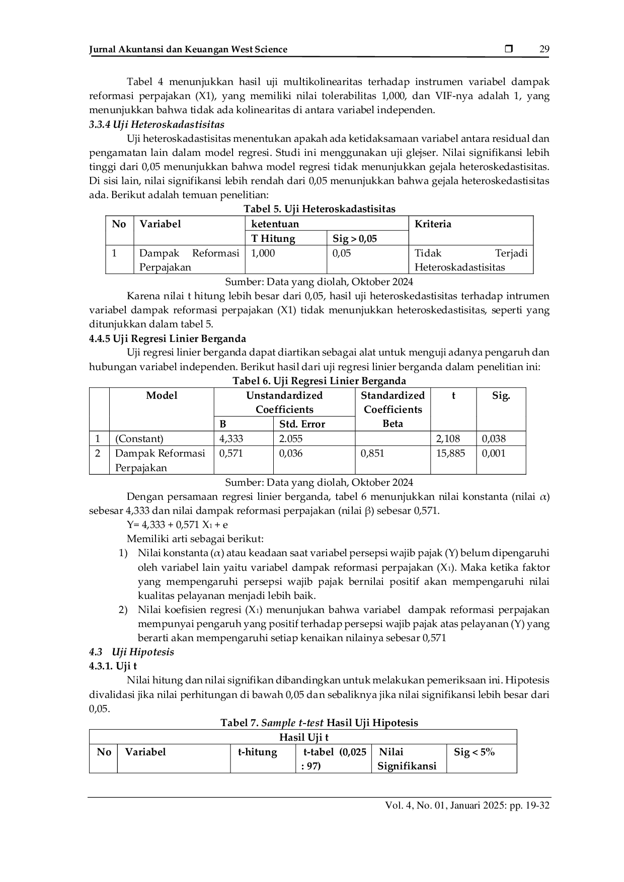 JURIS Analisis Dampak Reformasi Perpajakan terhadap Persepsi Wajib Pajak atas Pelayanan pada KPP Pratama Jember