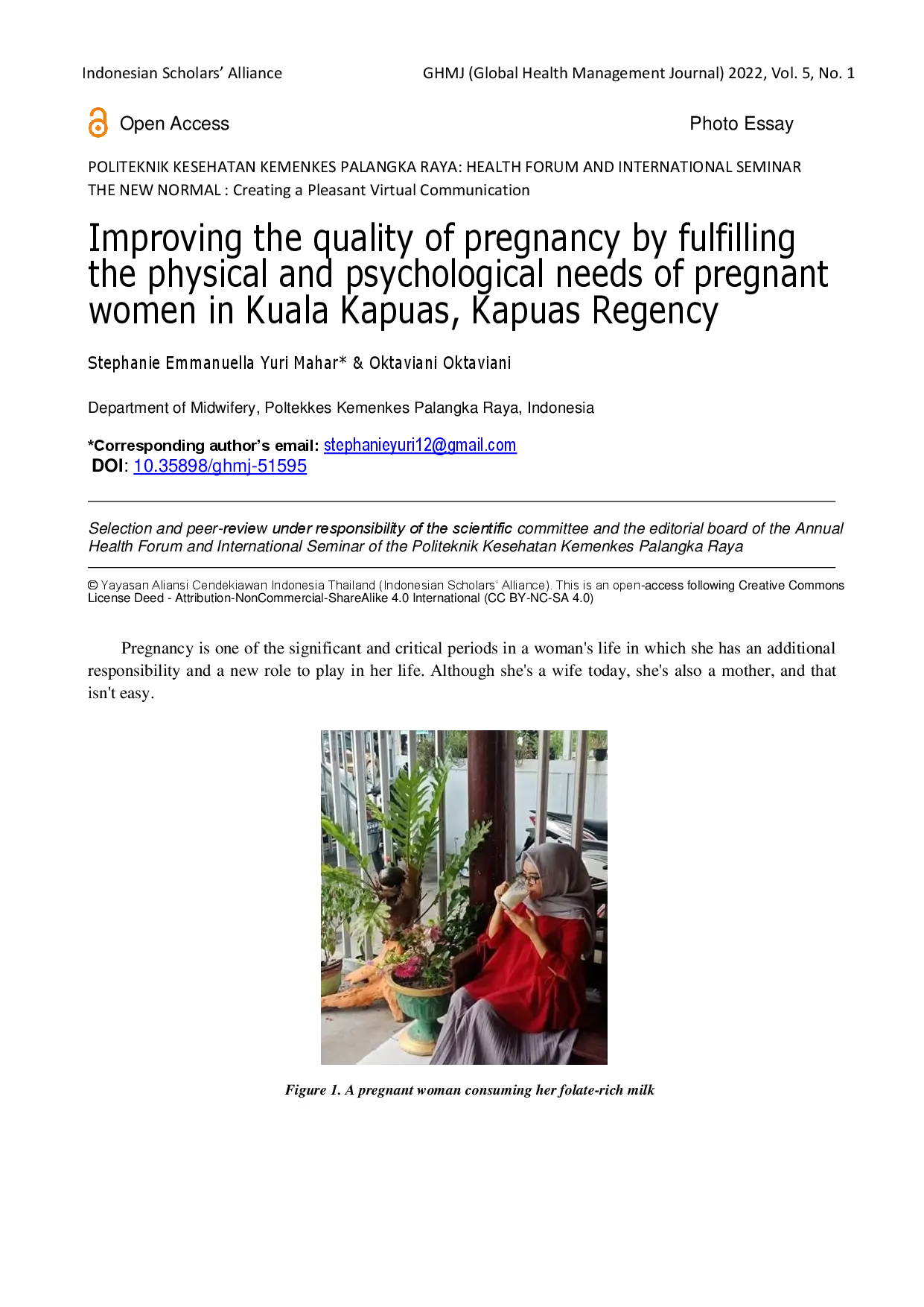 juris Improving the quality of pregnancy by fulfilling the physical and psychological needs of pregnant women in Kuala Kapuas Kapuas Regency