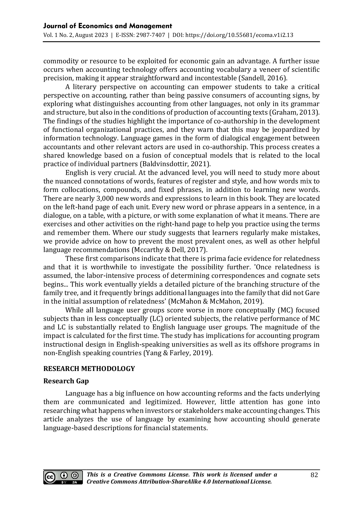 JURIS Financial Statement Language View Points using Genre analysis