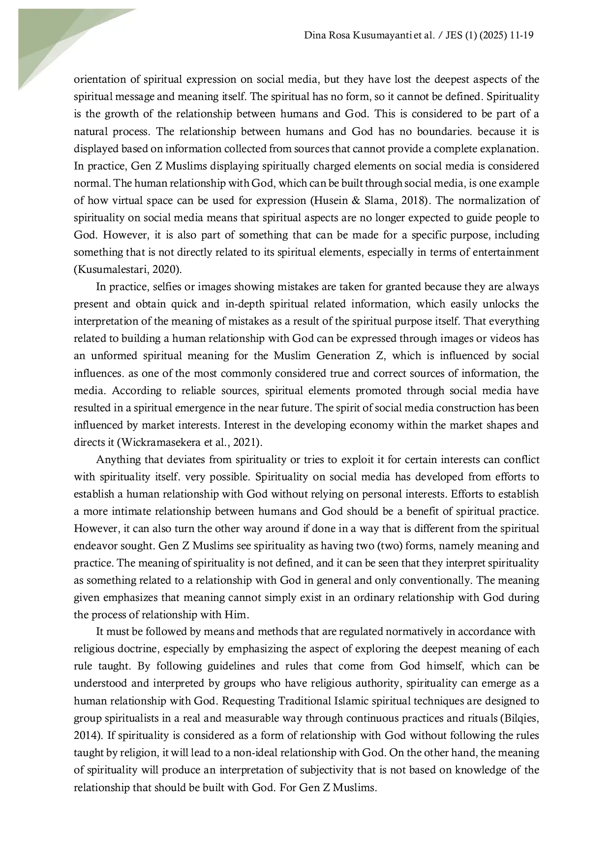 JURIS Explorative Study of Gen Z Muslim Teenagers Social Media and Spiritual without Form Study of Mosque Teenagers in Pancor Village